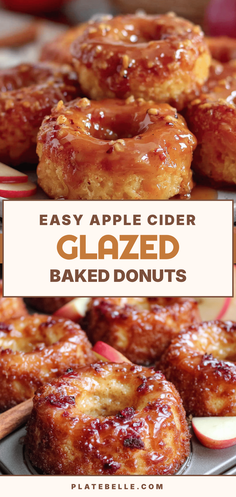 apple cider glazed baked donuts recipe