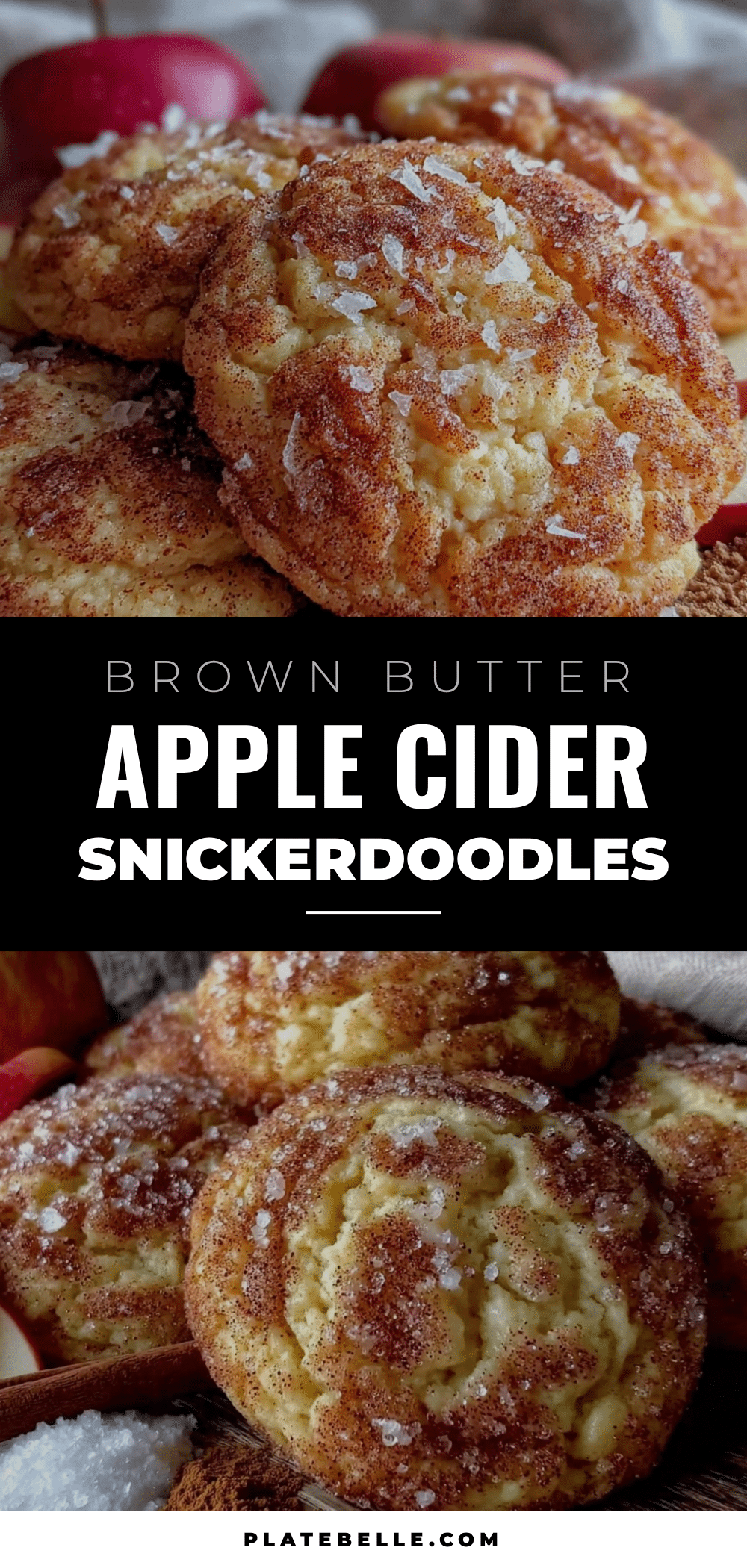 brown butter apple cider snickerdoodles recipe