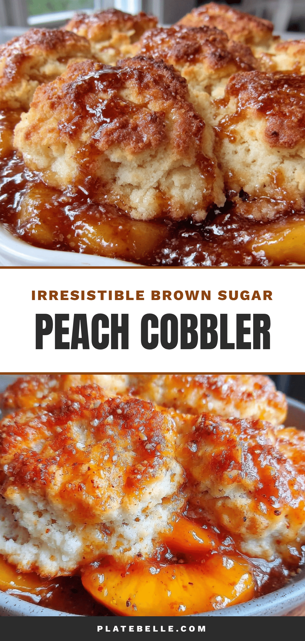 brown sugar peach cobbler recipe