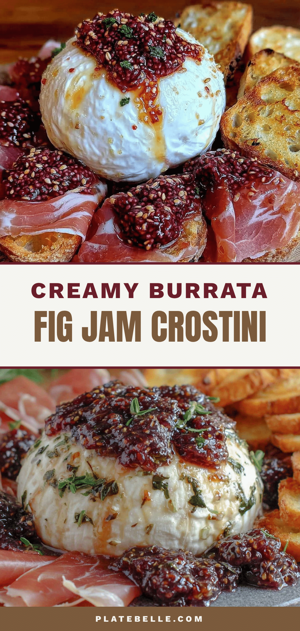 burrata with fig jam crostini recipe