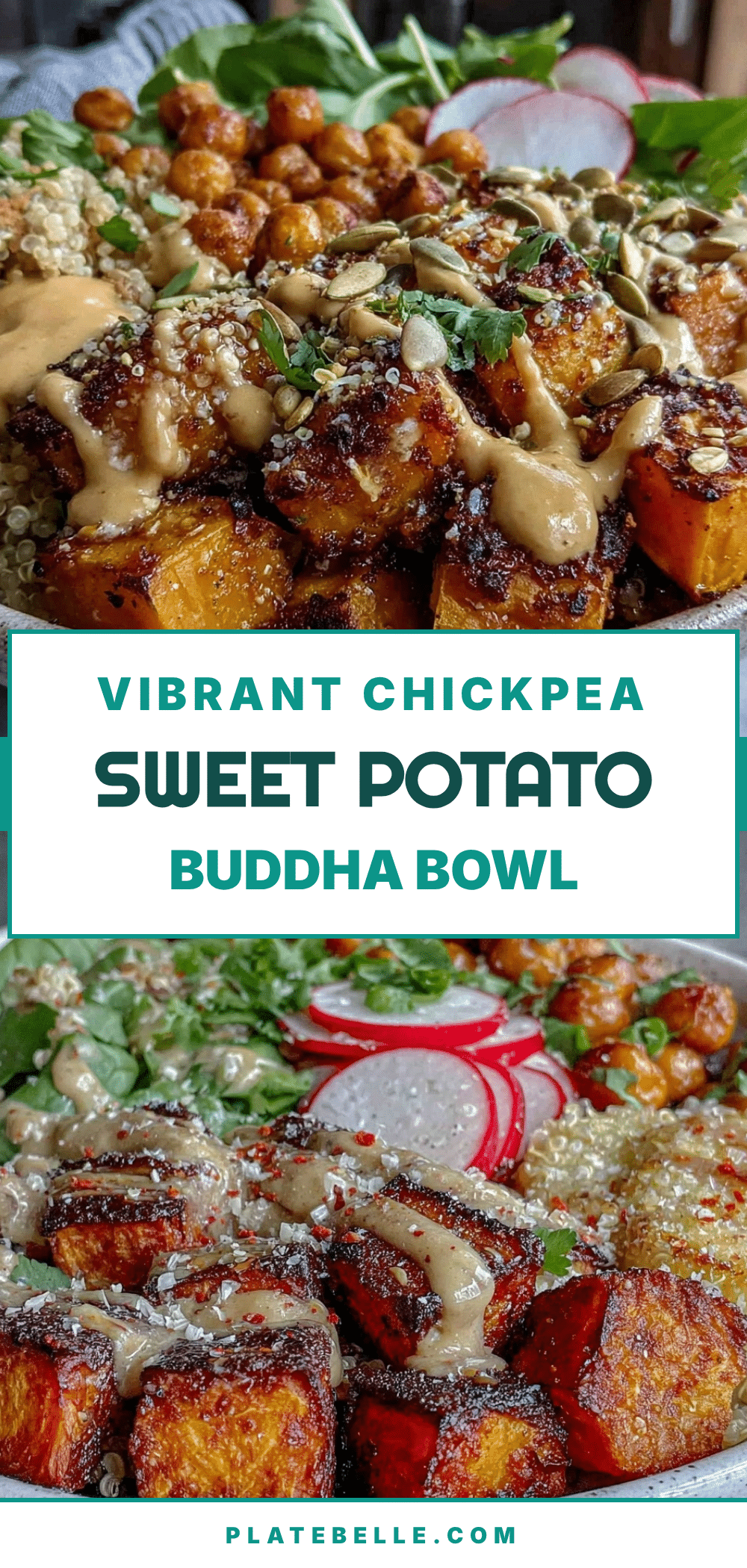 chickpea and sweet potato Buddha bowl recipe