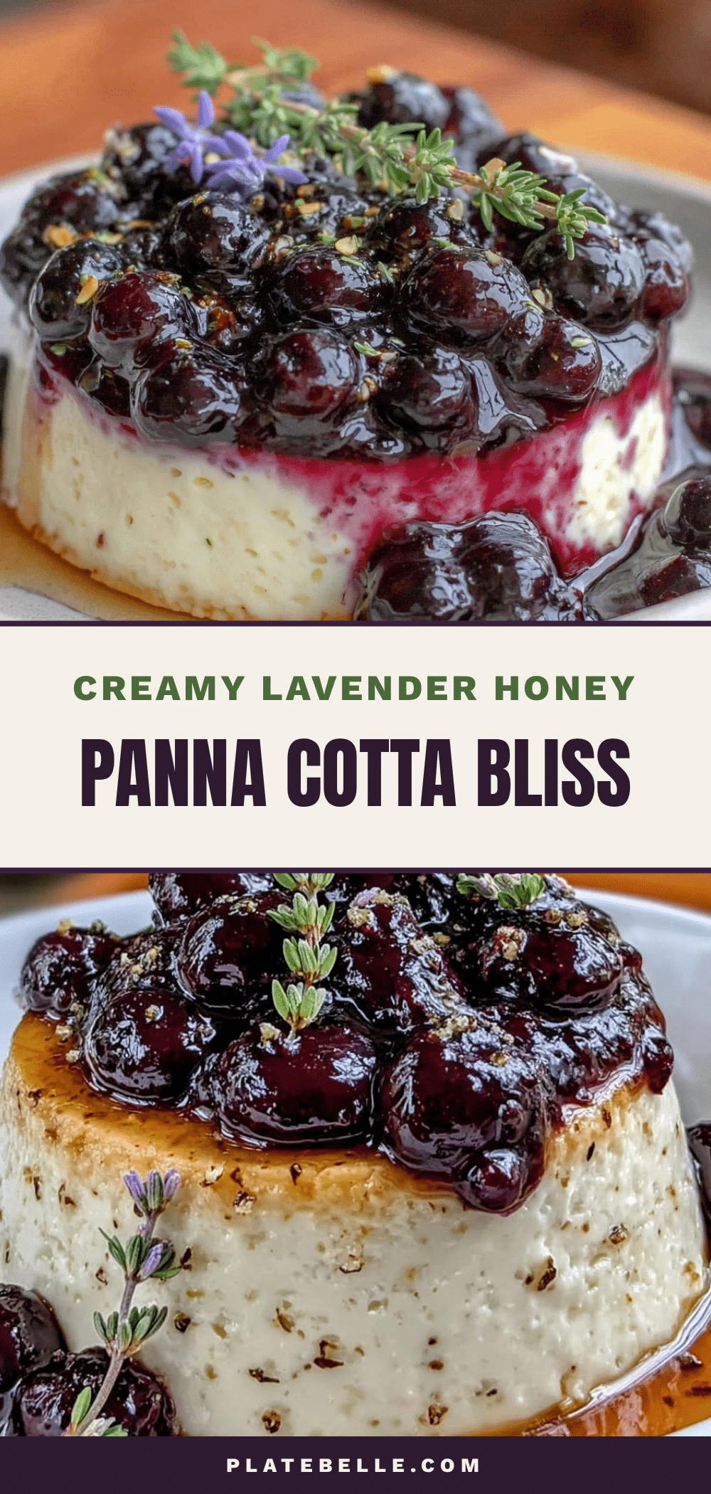 creamy lavender honey panna cotta recipe