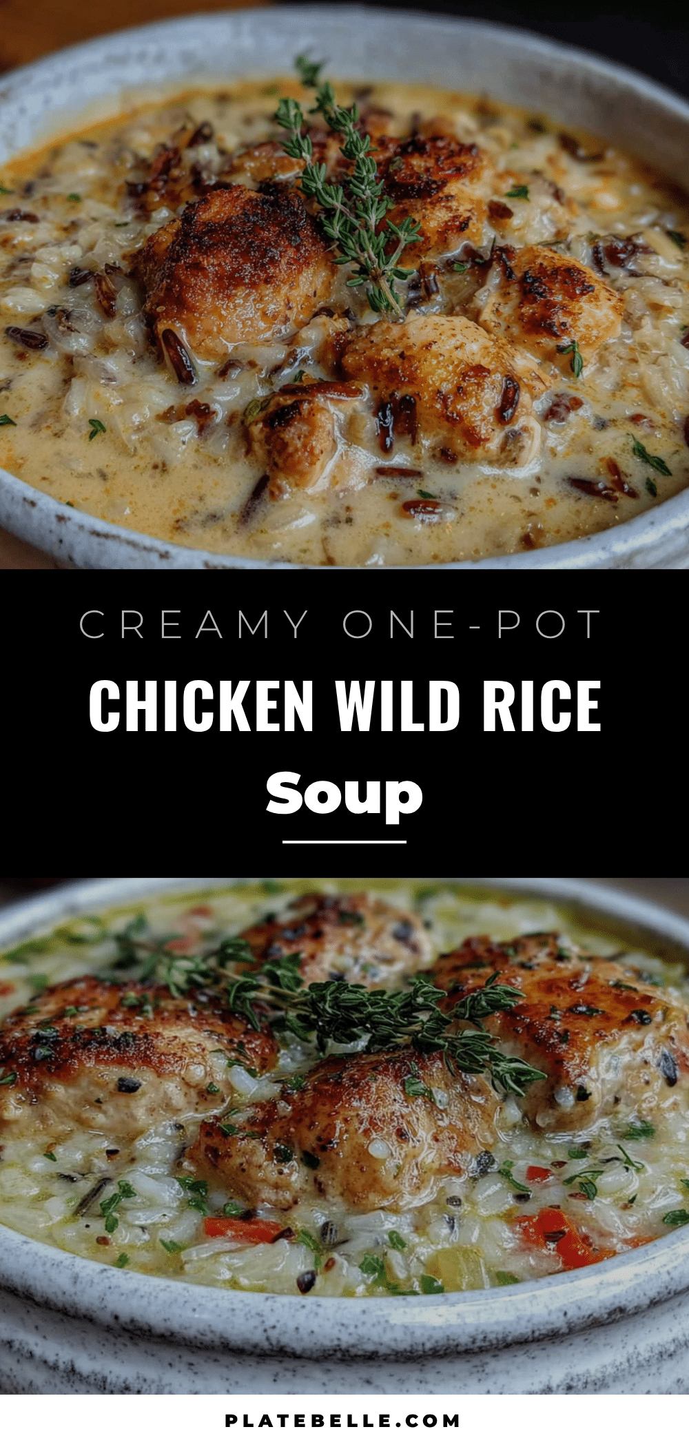 creamy one-pot chicken and wild rice soup recipe
