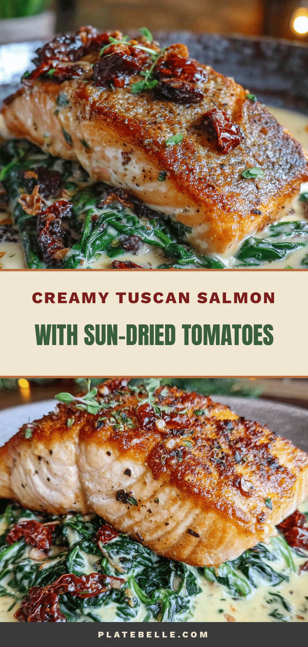 creamy tuscan salmon recipe