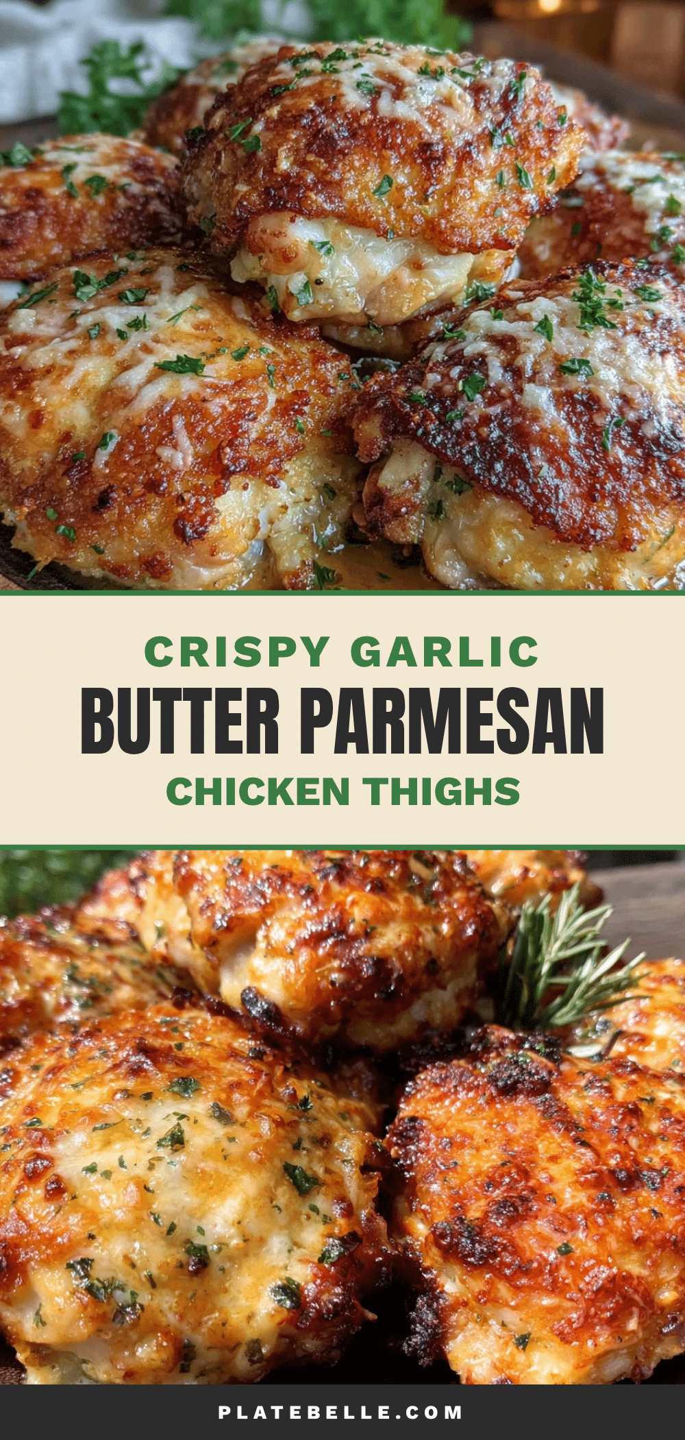 crispy baked parmesan chicken thighs recipe