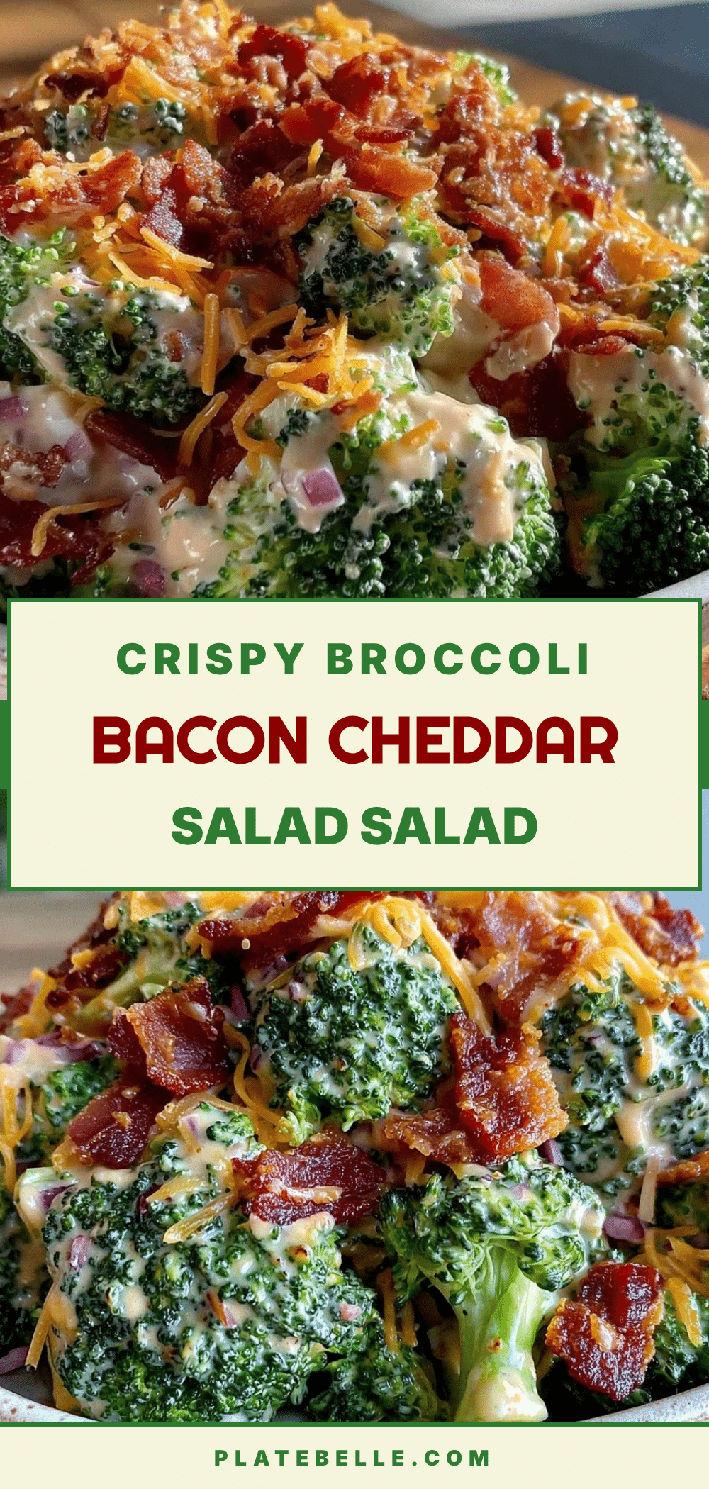 crispy broccoli bacon cheddar salad recipe