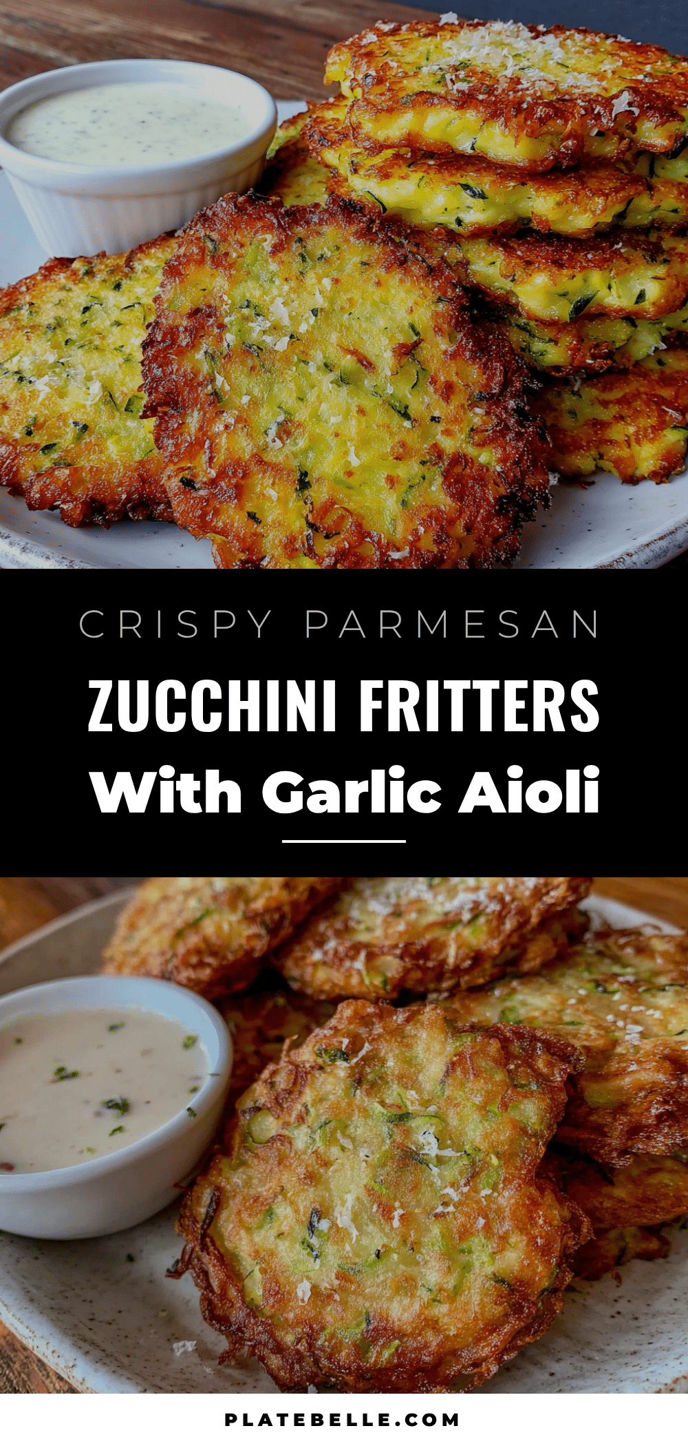 crispy parmesan zucchini fritters recipe