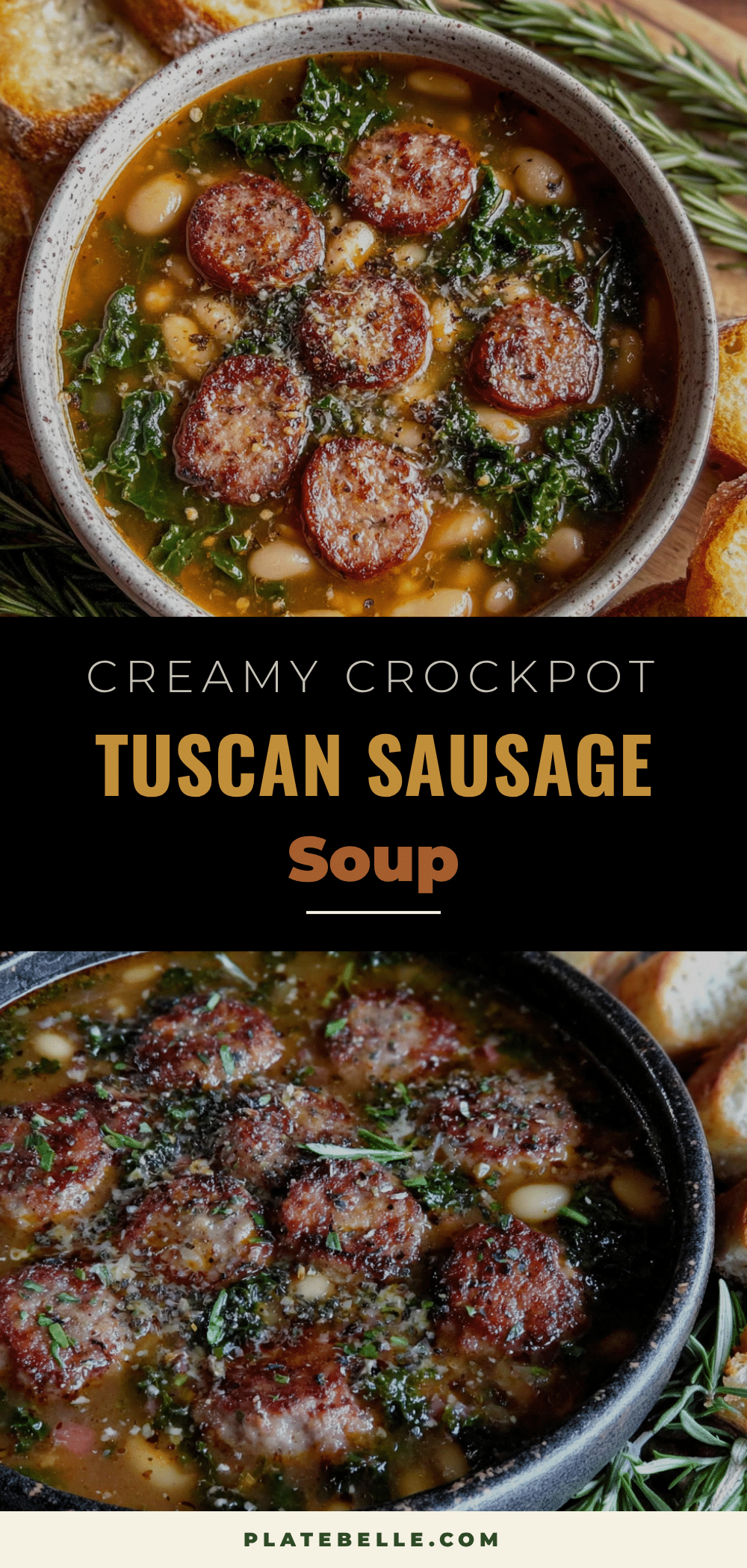 crockpot tuscan white bean and sausage soup recipe