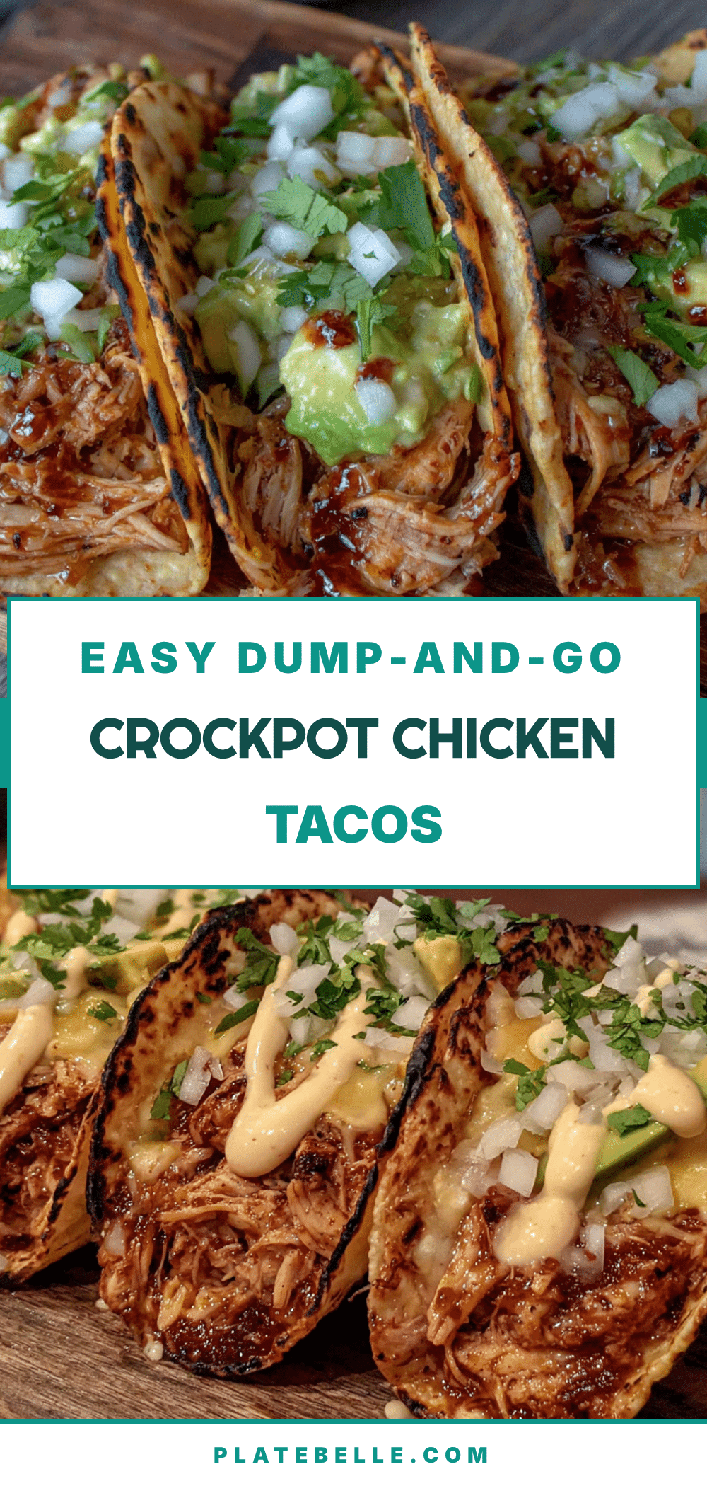 dump-and-go crockpot chicken tacos recipe
