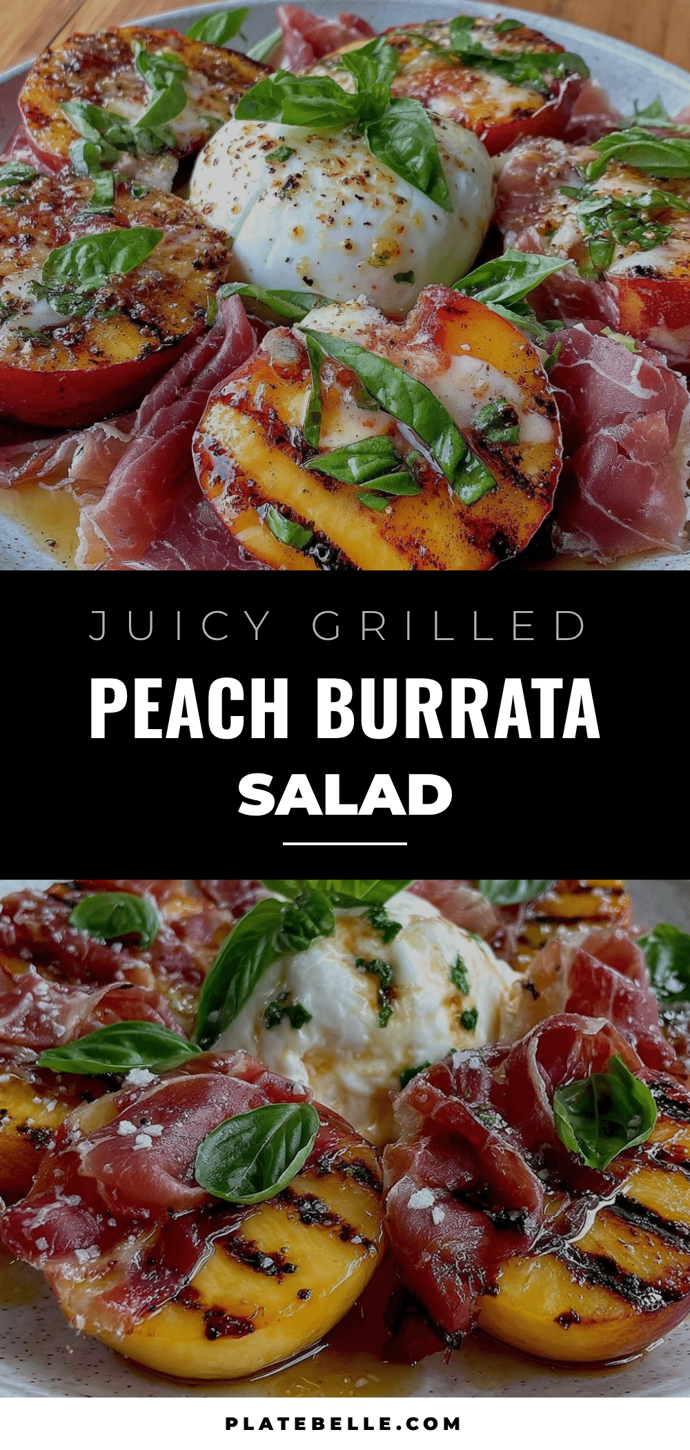 grilled peach and burrata salad recipe