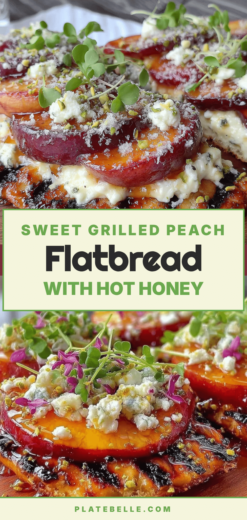grilled peach flatbread recipe