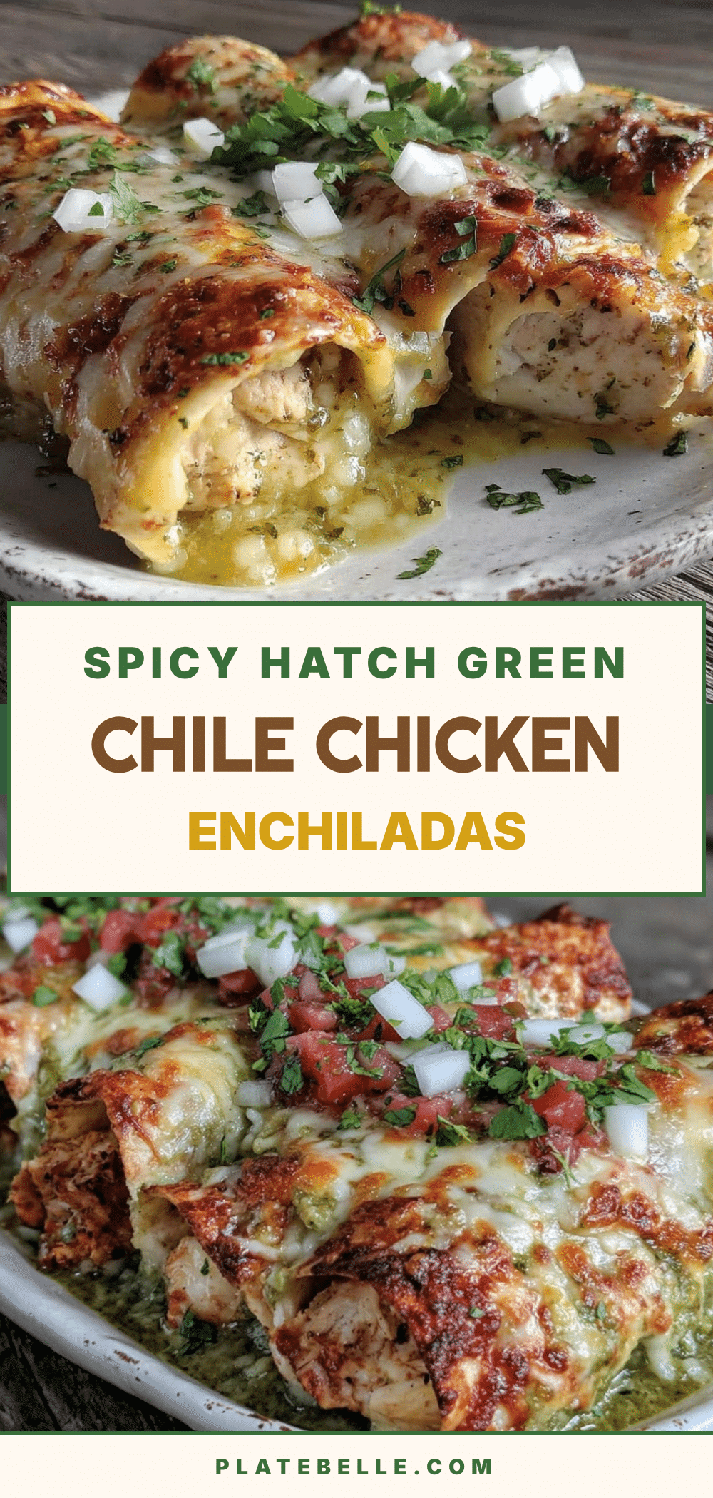 Hatch green chile chicken enchiladas recipe