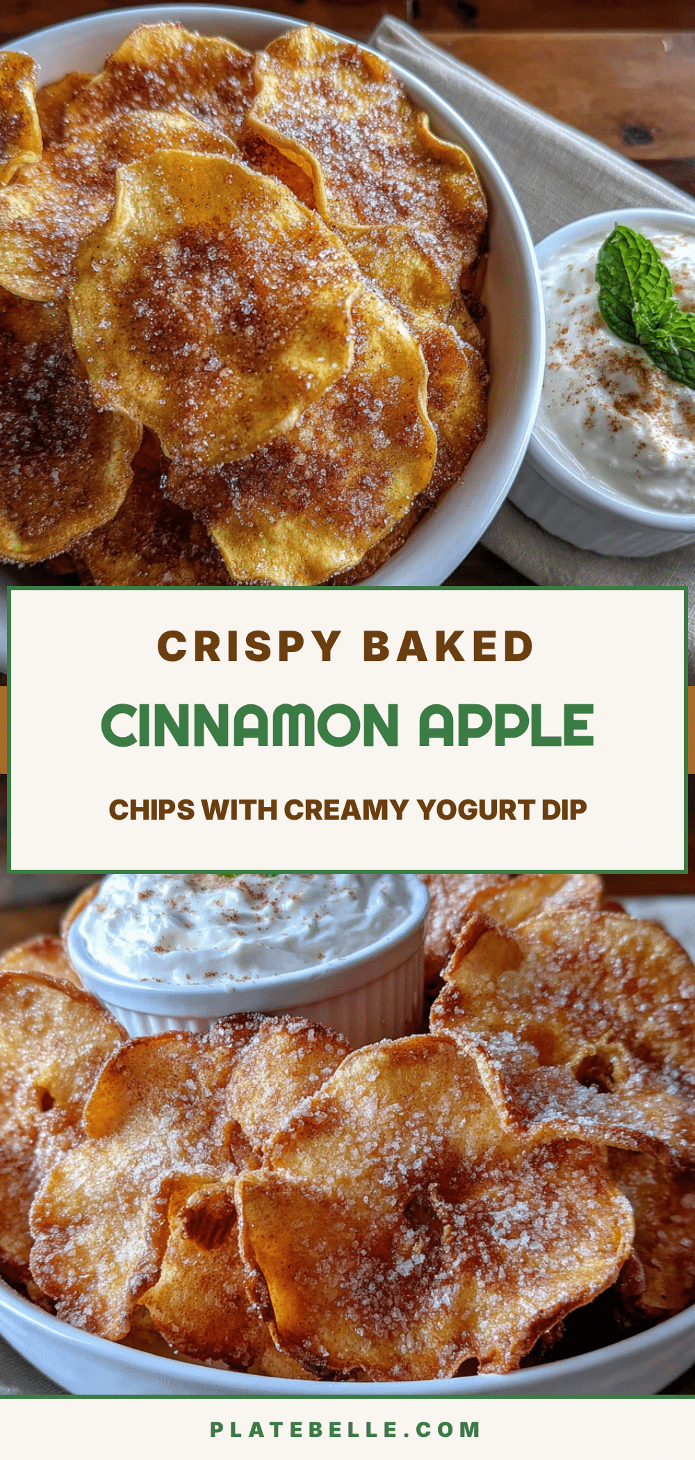 healthy baked cinnamon apple chips recipe