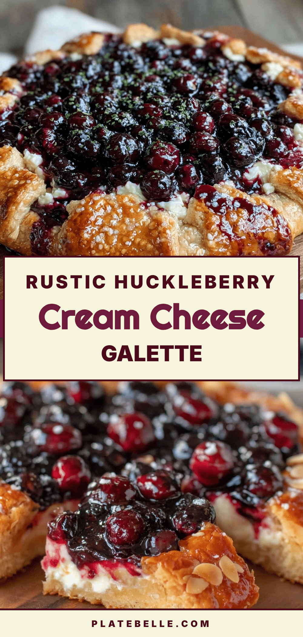 huckleberry cream cheese galette recipe