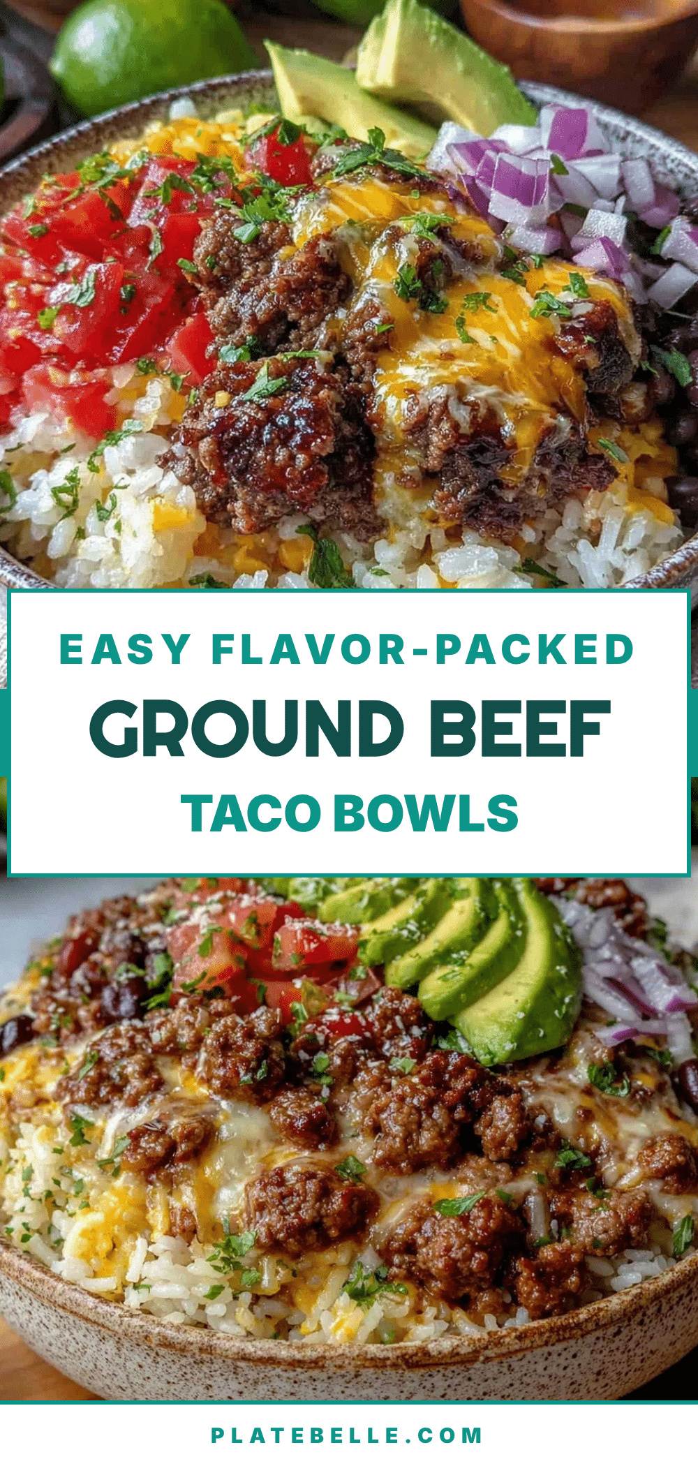 lazy girl ground beef taco bowls recipe