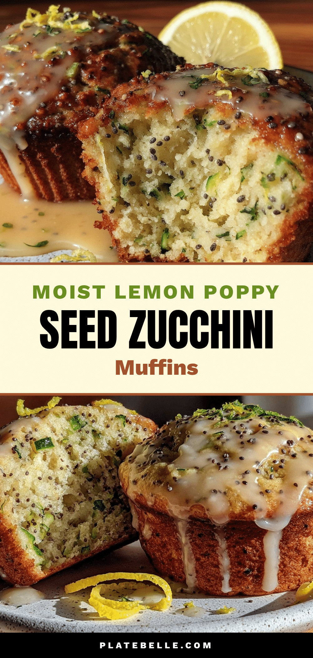 lemon poppy seed zucchini muffins recipe