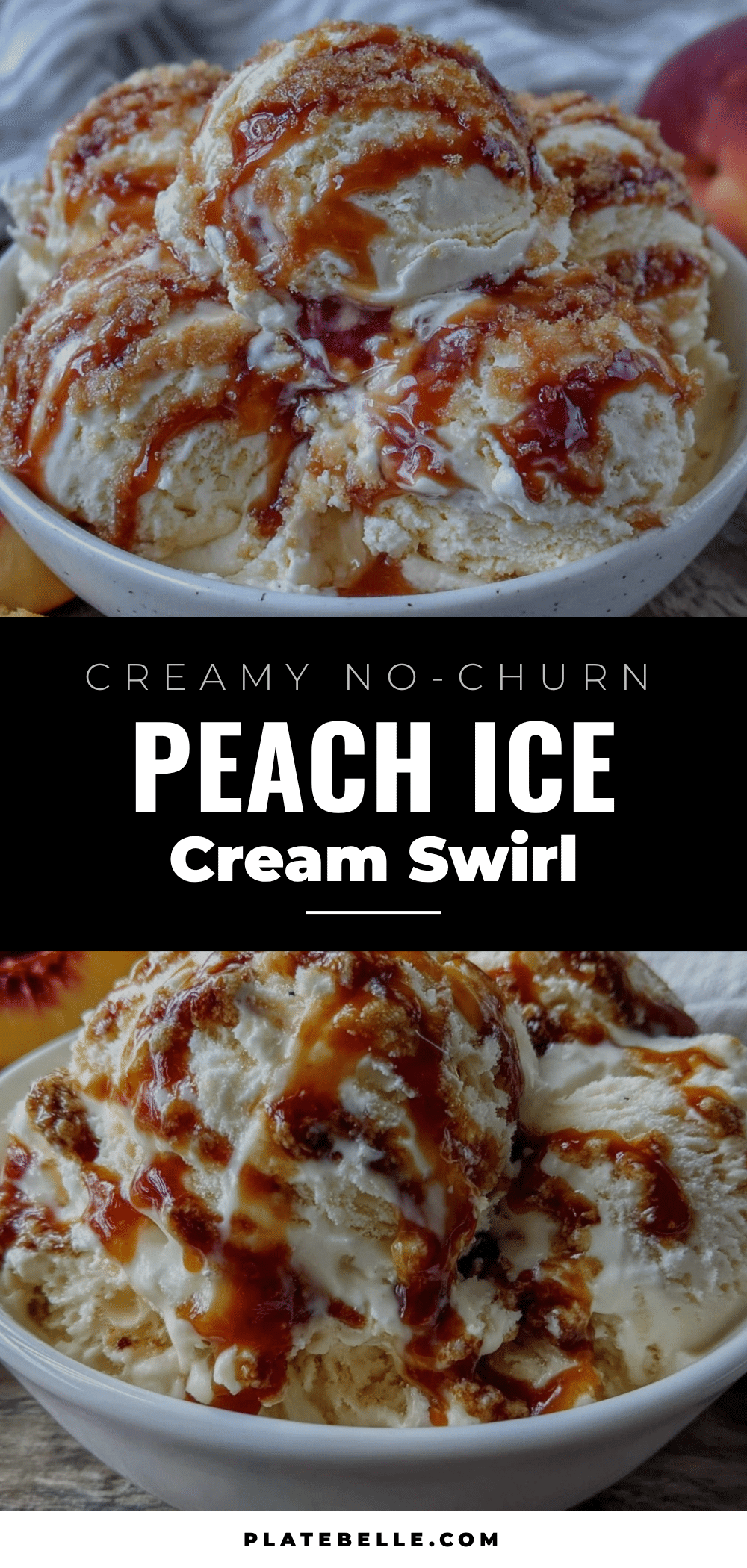 no-churn fresh peach ice cream recipe