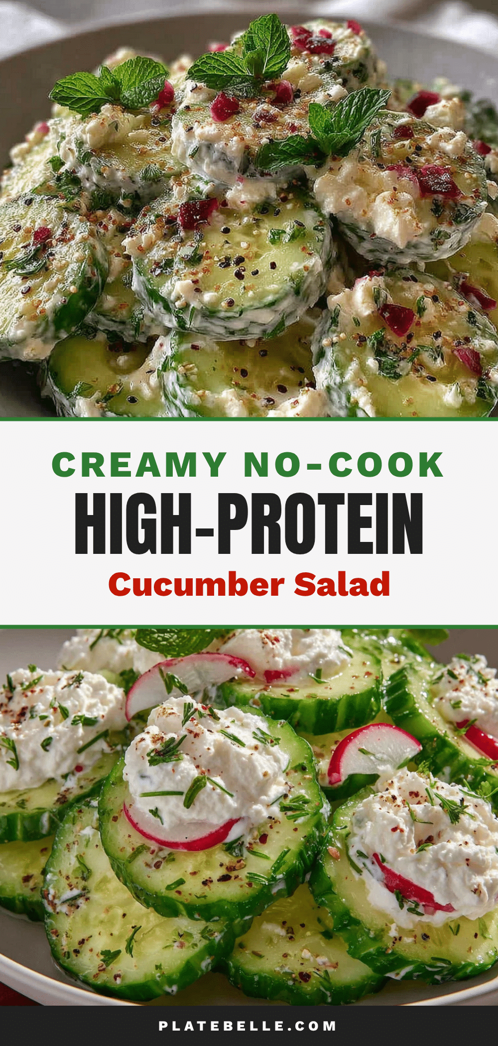 no-cook high-protein cucumber salad recipe