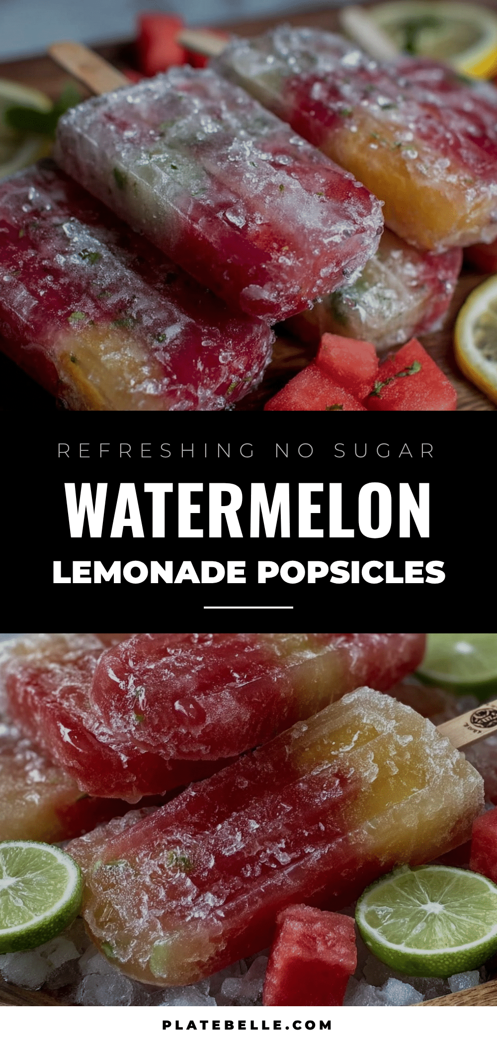 no sugar watermelon lemonade popsicles recipe