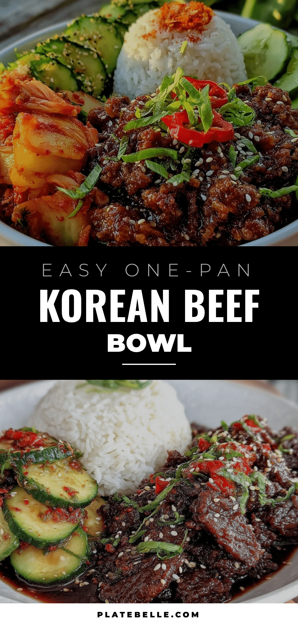 one-pan korean beef bowl recipe