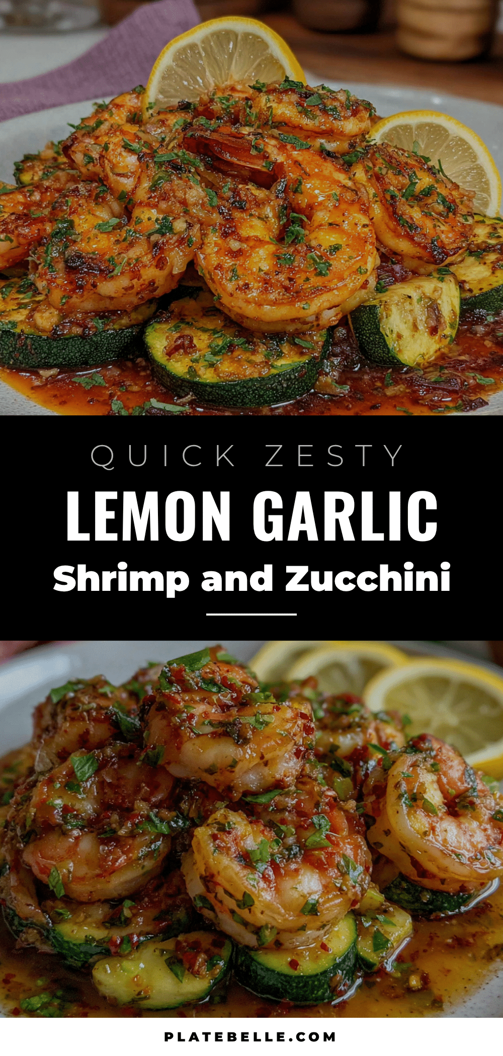 one-pan lemon garlic shrimp and zucchini recipe