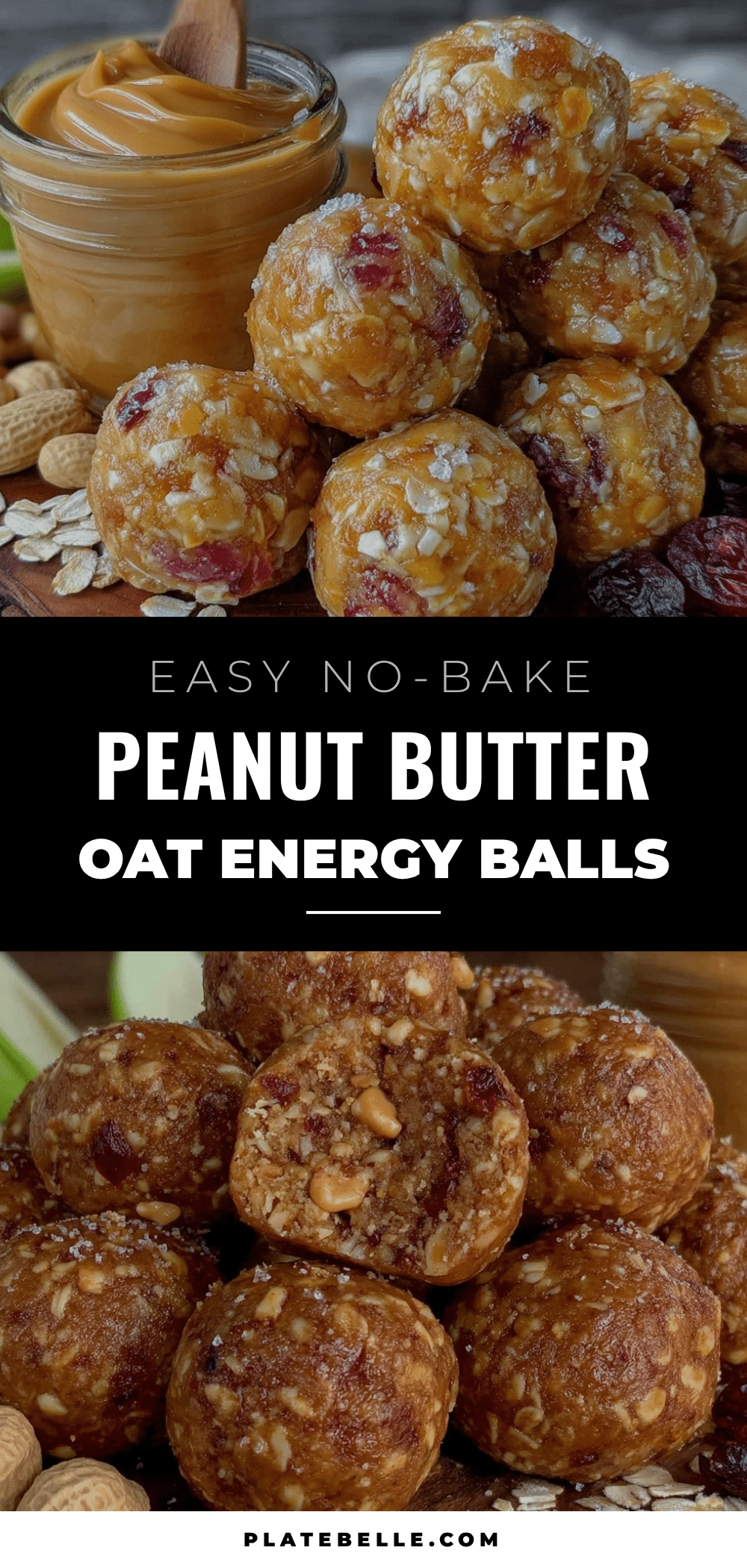 peanut butter oat energy balls recipe
