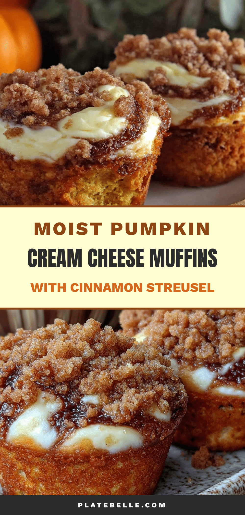 pumpkin cream cheese swirl muffins recipe