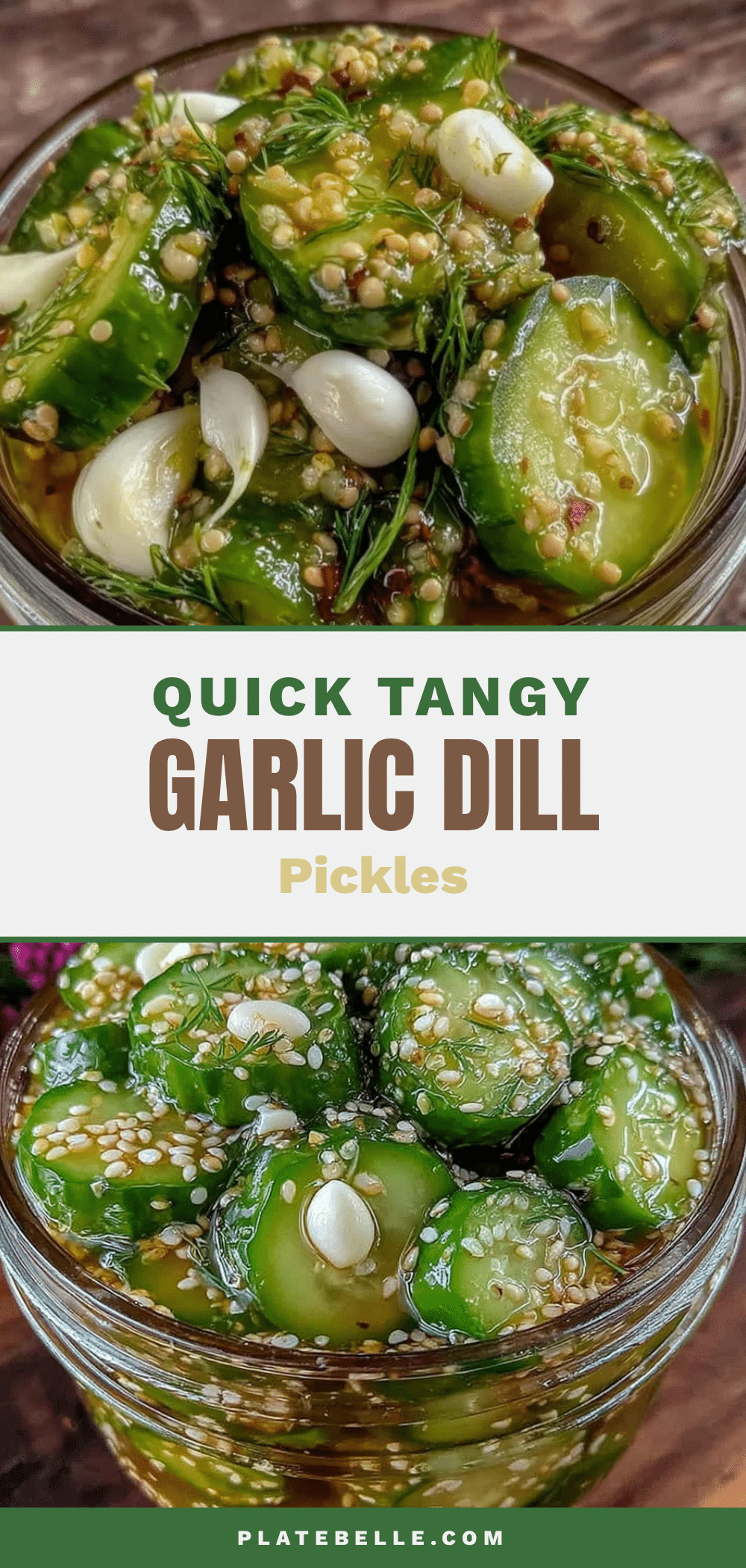 quick tangy garlic dill refrigerator pickles recipe