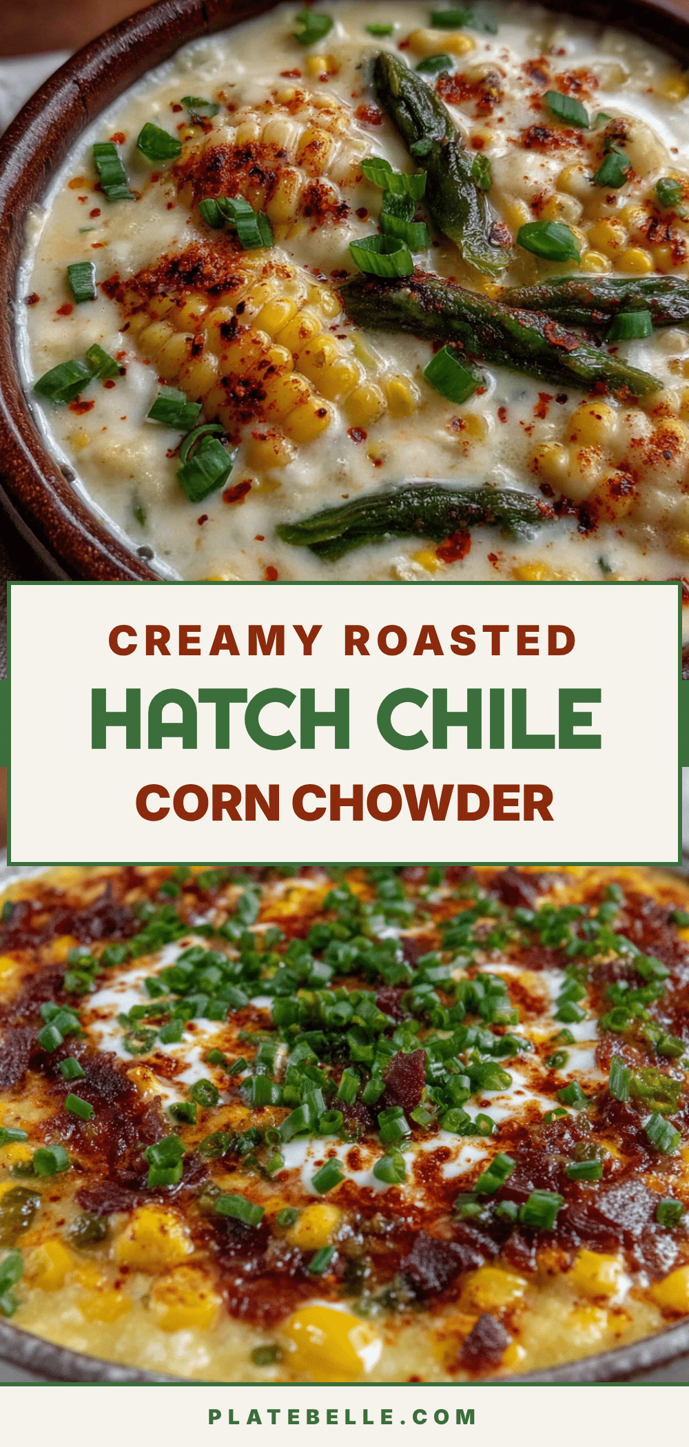 roasted hatch green chile corn chowder recipe