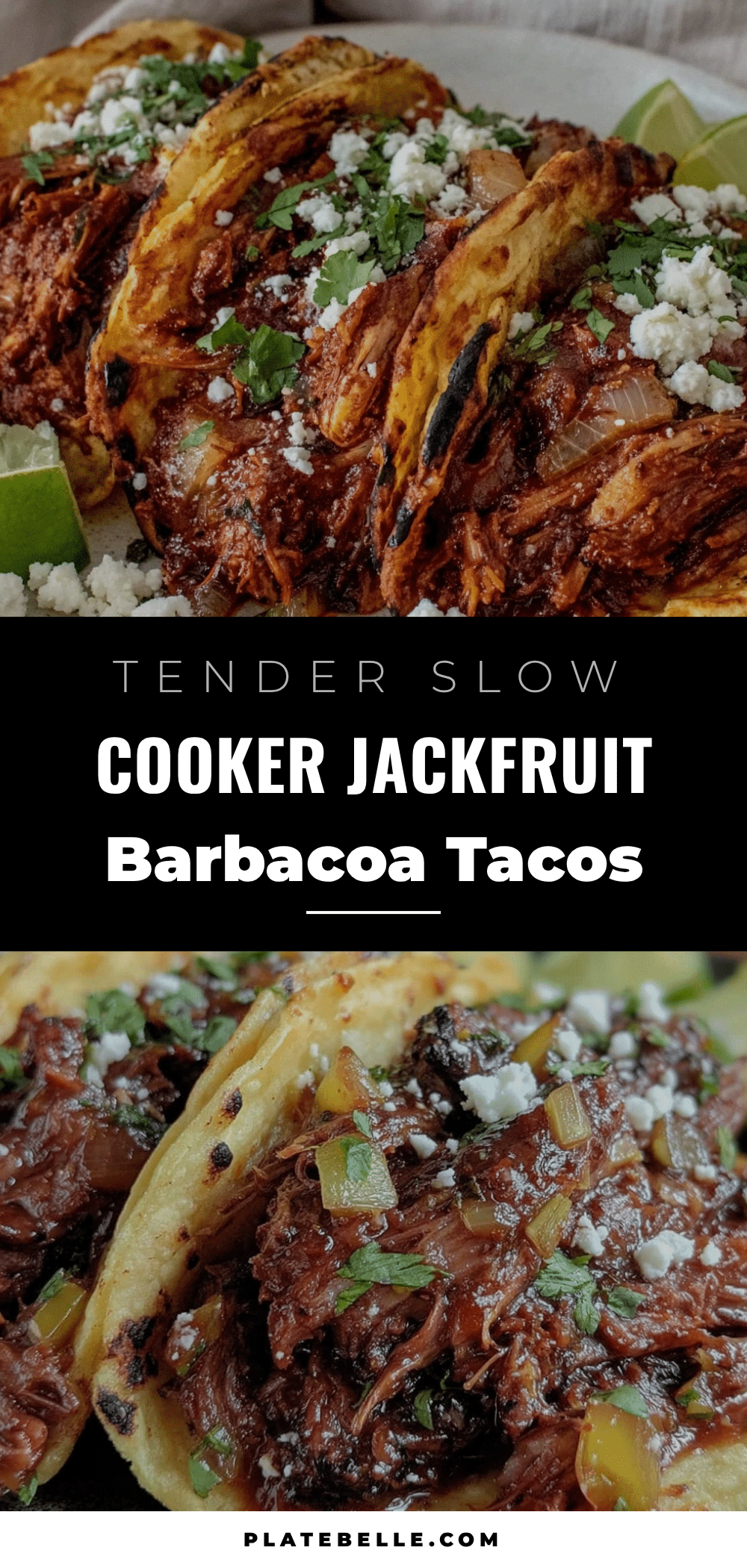 slow cooker jackfruit barbacoa tacos recipe