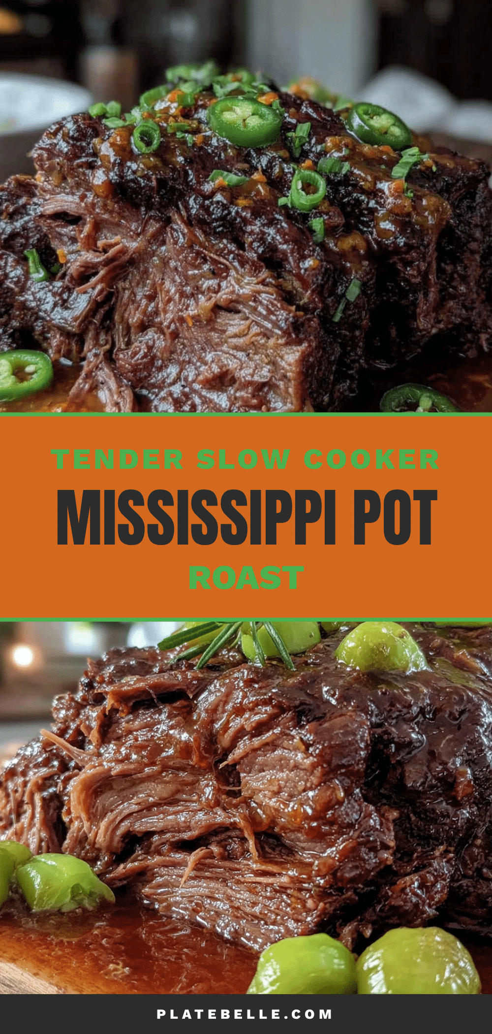 Slow Cooker Mississippi Pot Roast recipe