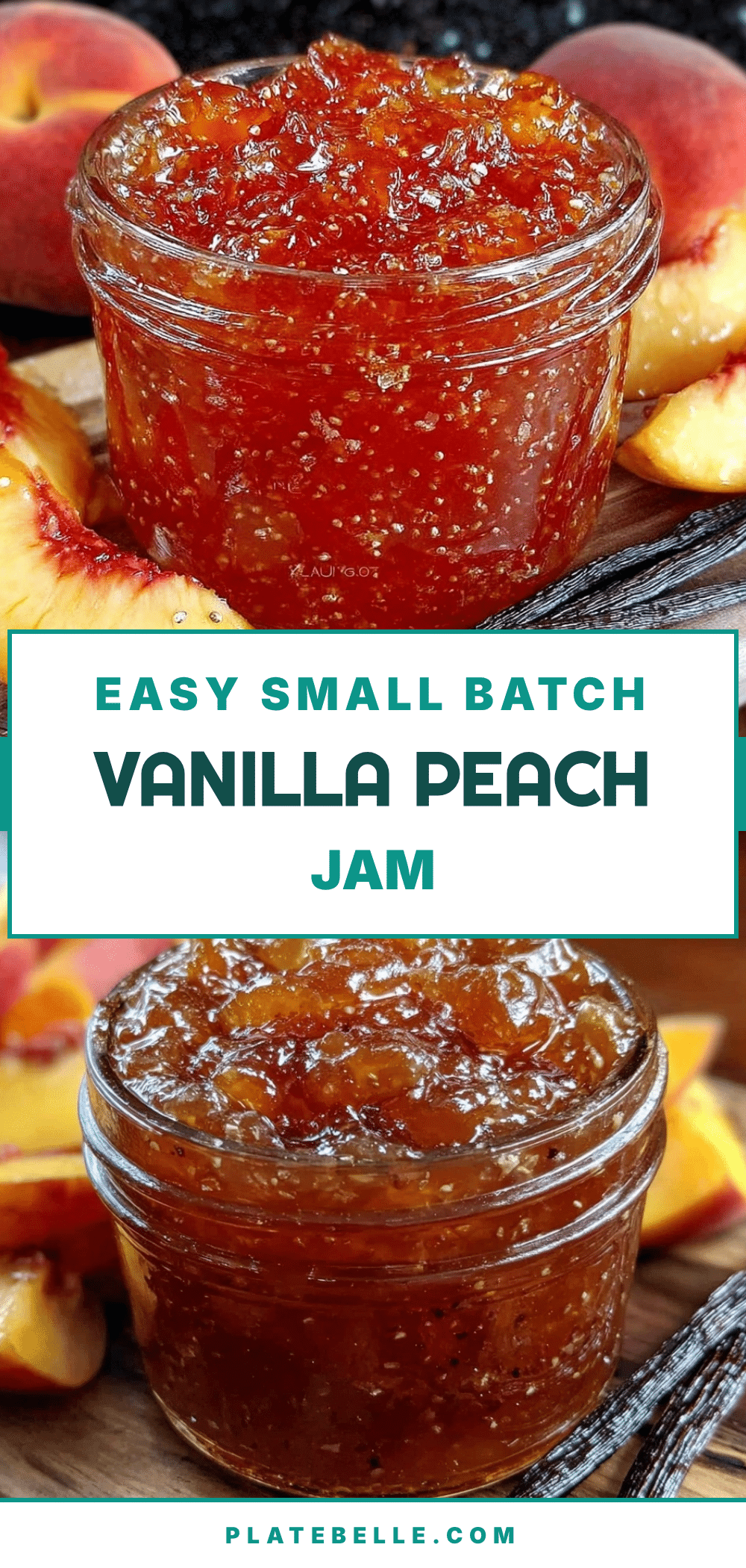 vanilla bean peach jam recipe