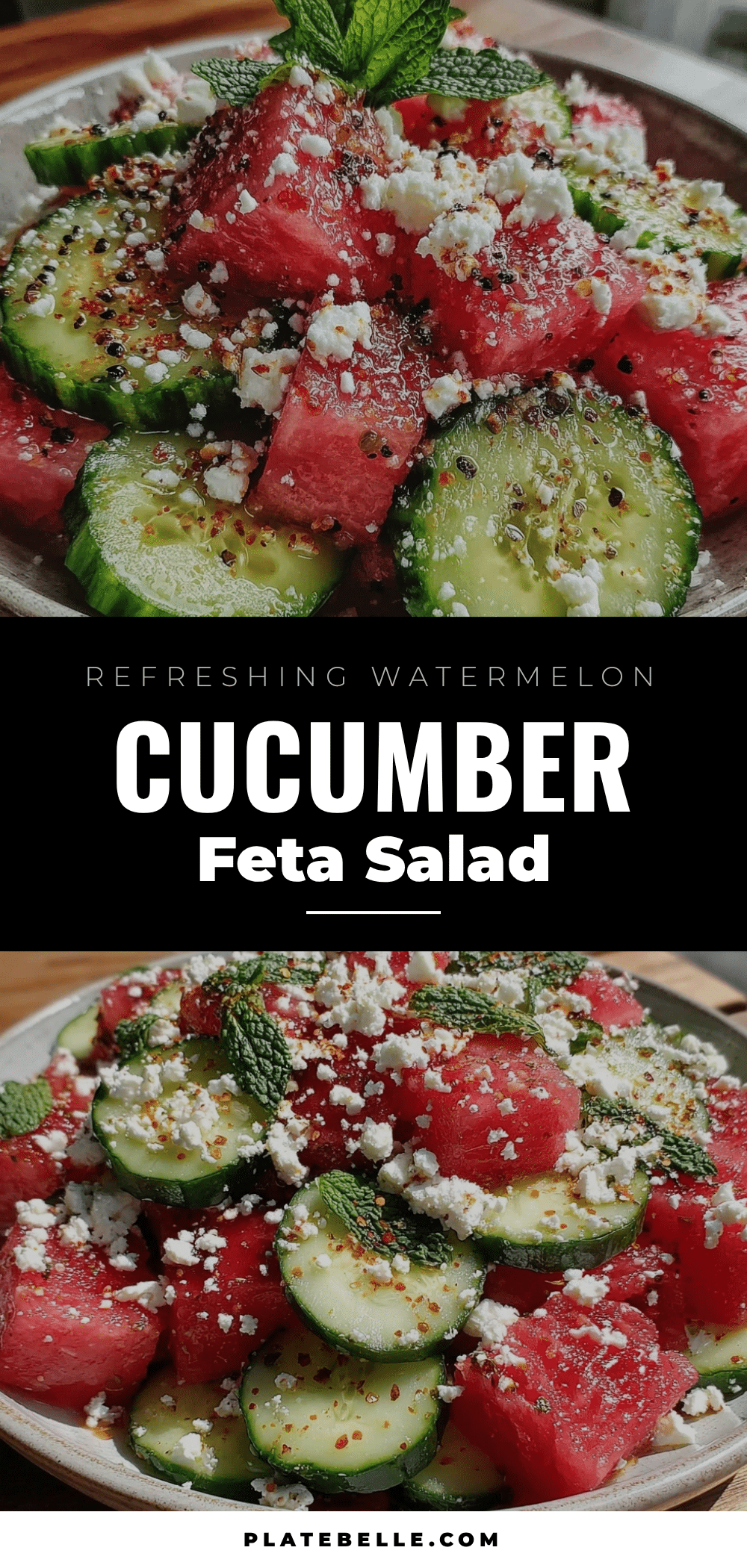 watermelon cucumber feta salad recipe