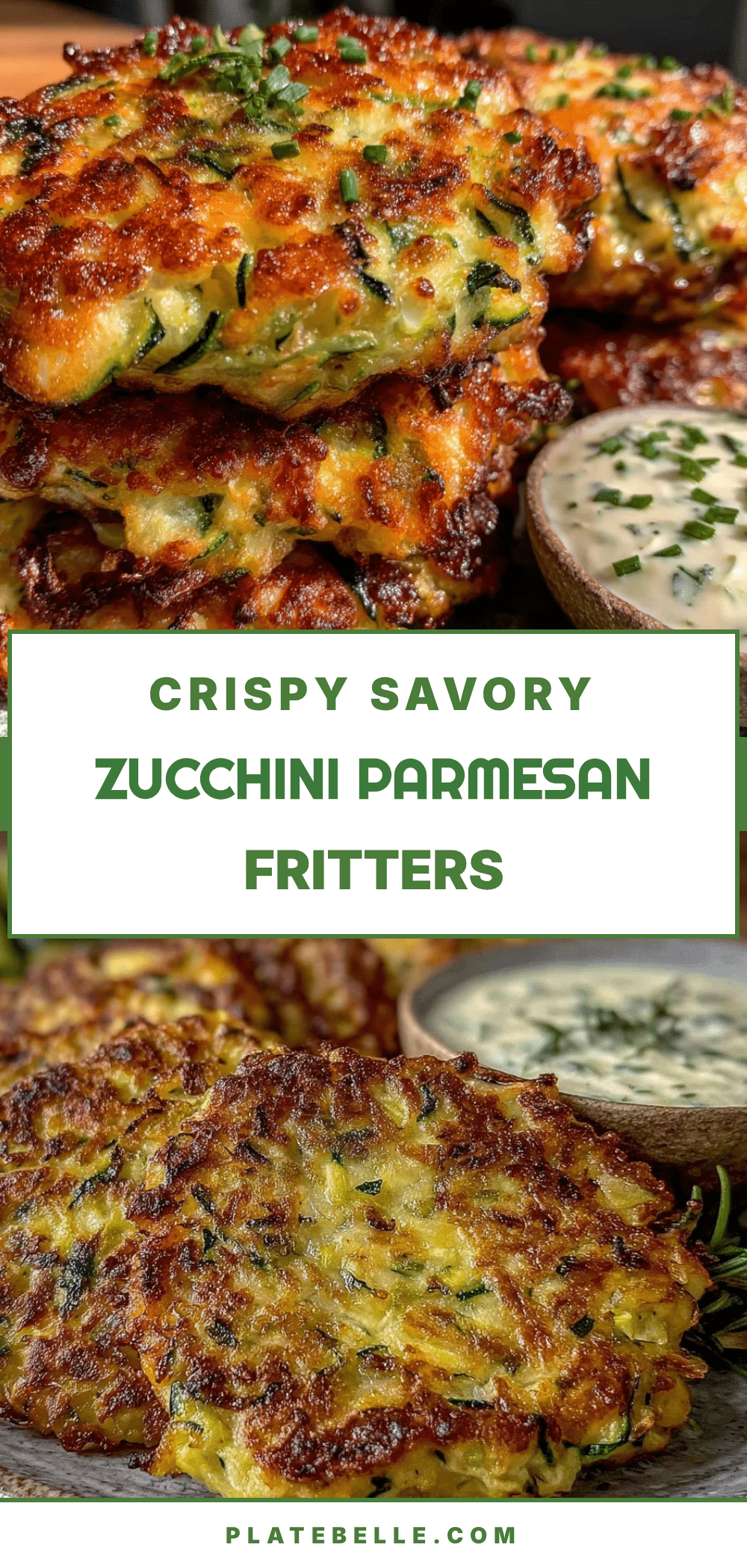 zucchini parmesan fritters recipe