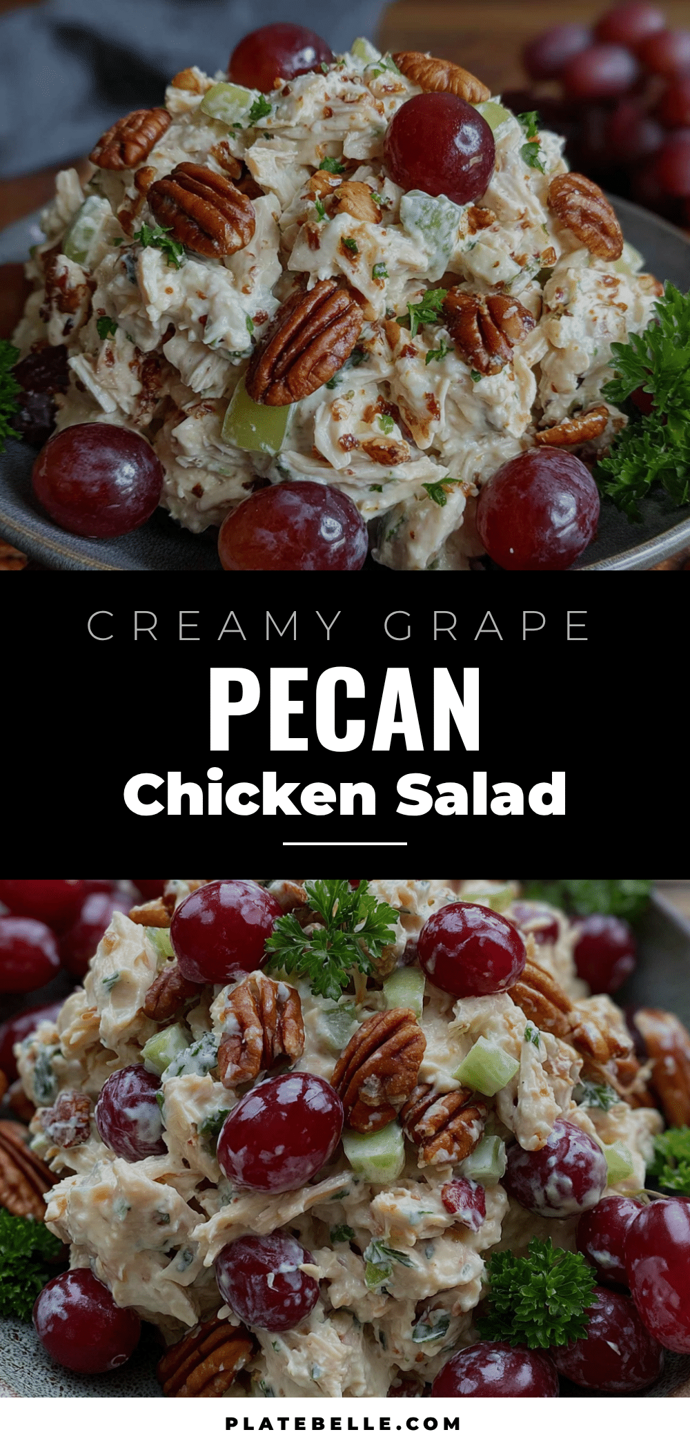 5-minute chicken salad with grapes and pecans recipe