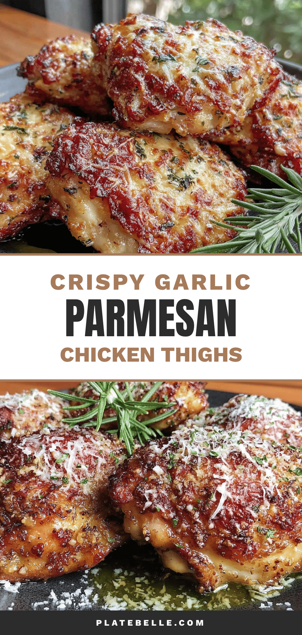 air fryer garlic parmesan chicken thighs recipe