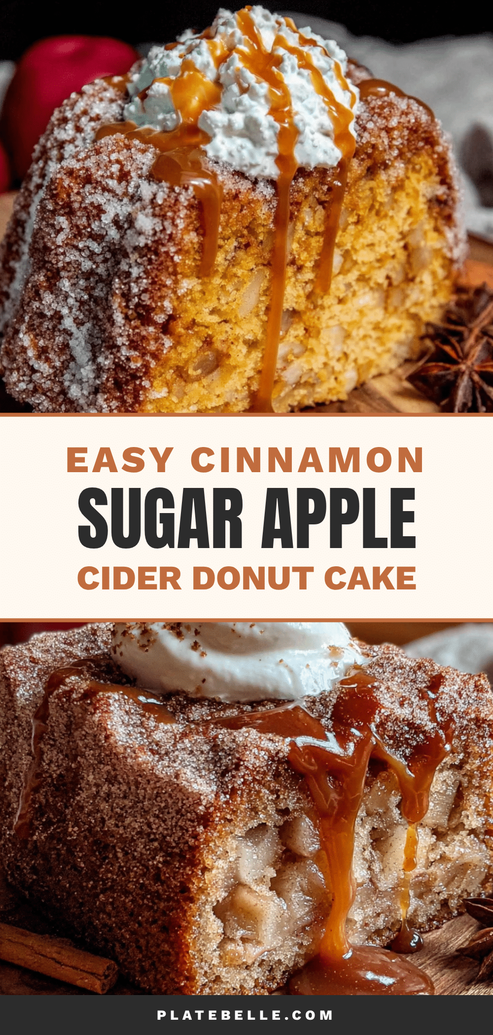 apple cider donut cake recipe