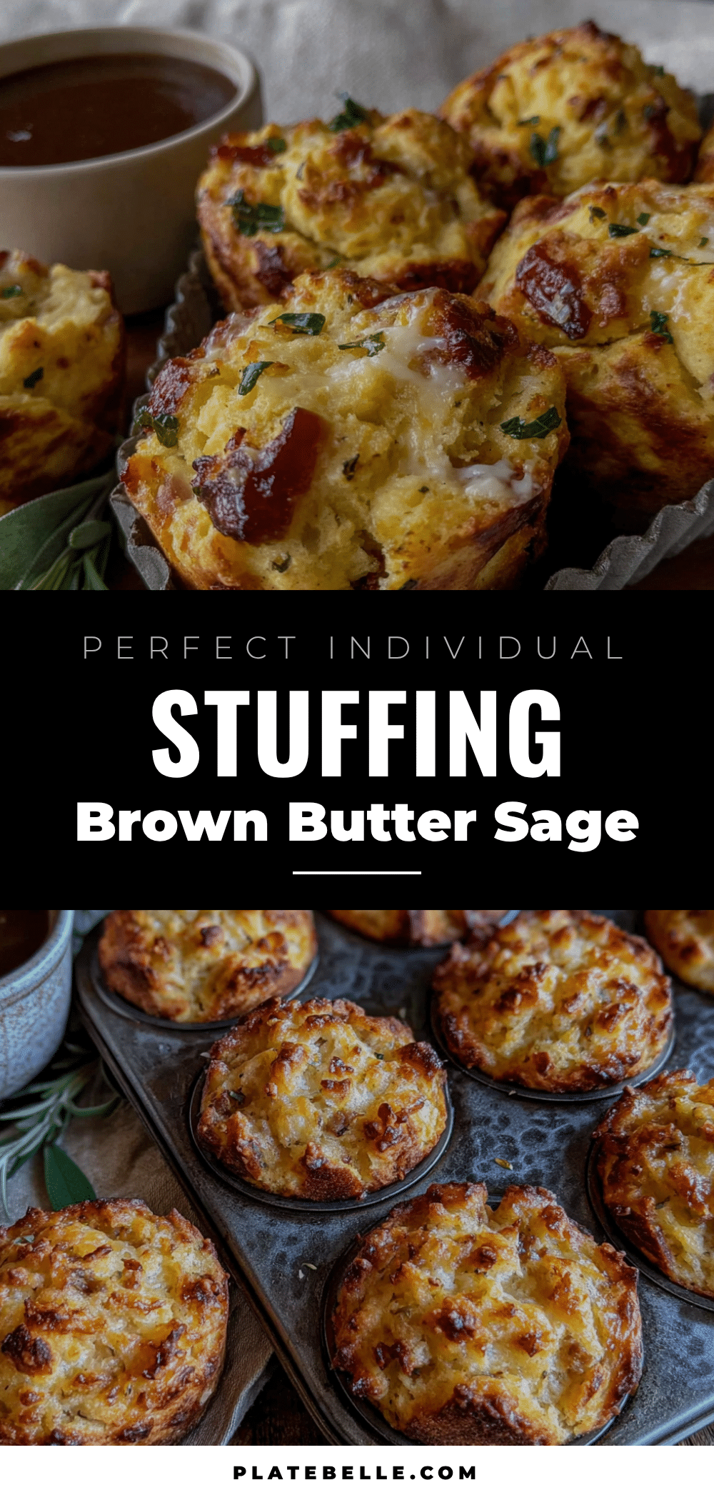 brown butter sage stuffing muffins recipe