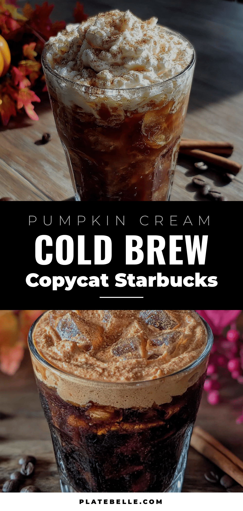 copycat starbucks pumpkin cream cold foam iced coffee recipe