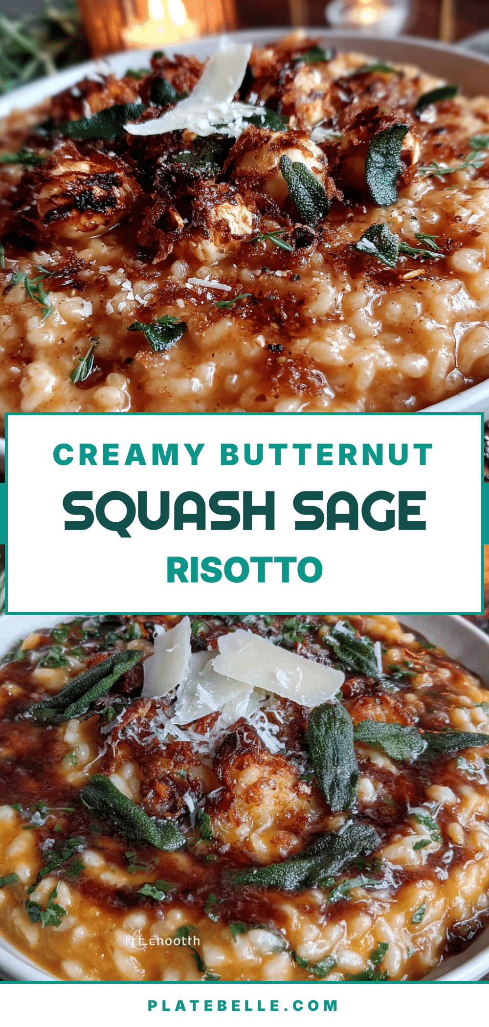 creamy butternut squash sage risotto recipe