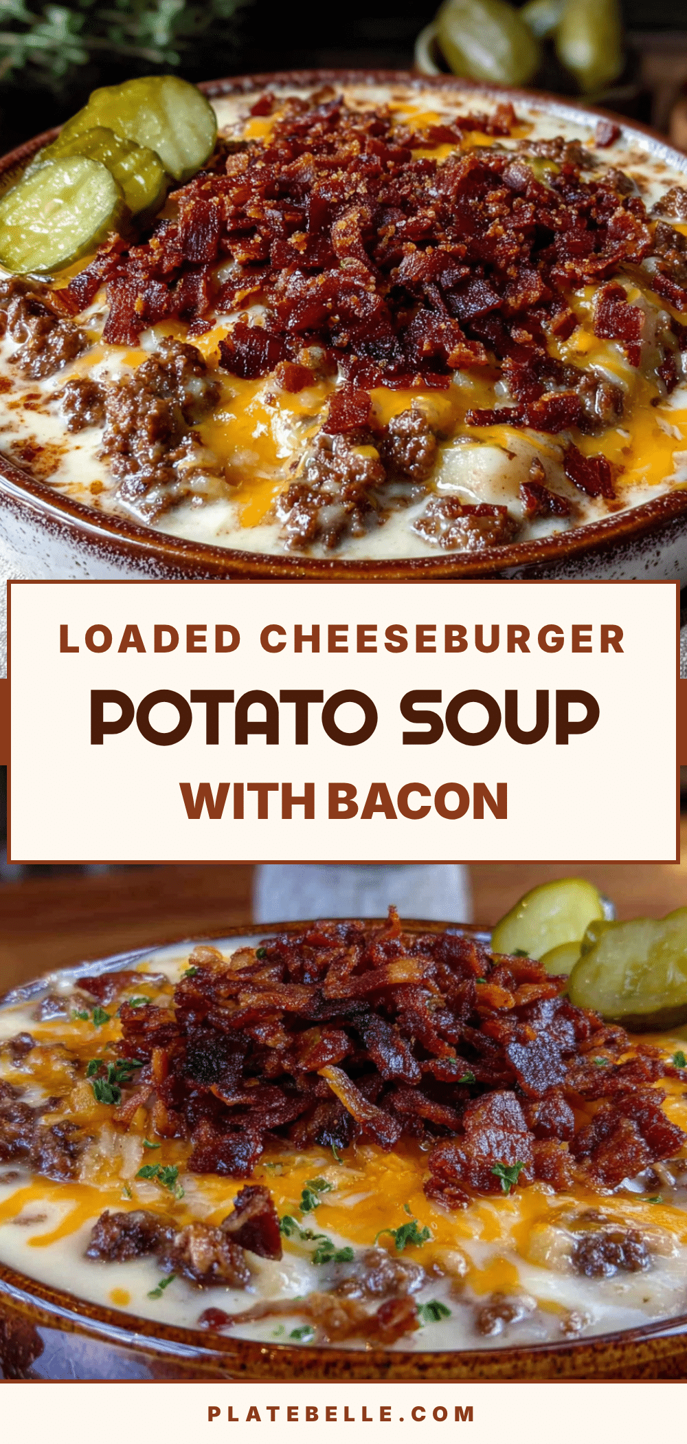 creamy cheeseburger potato soup recipe