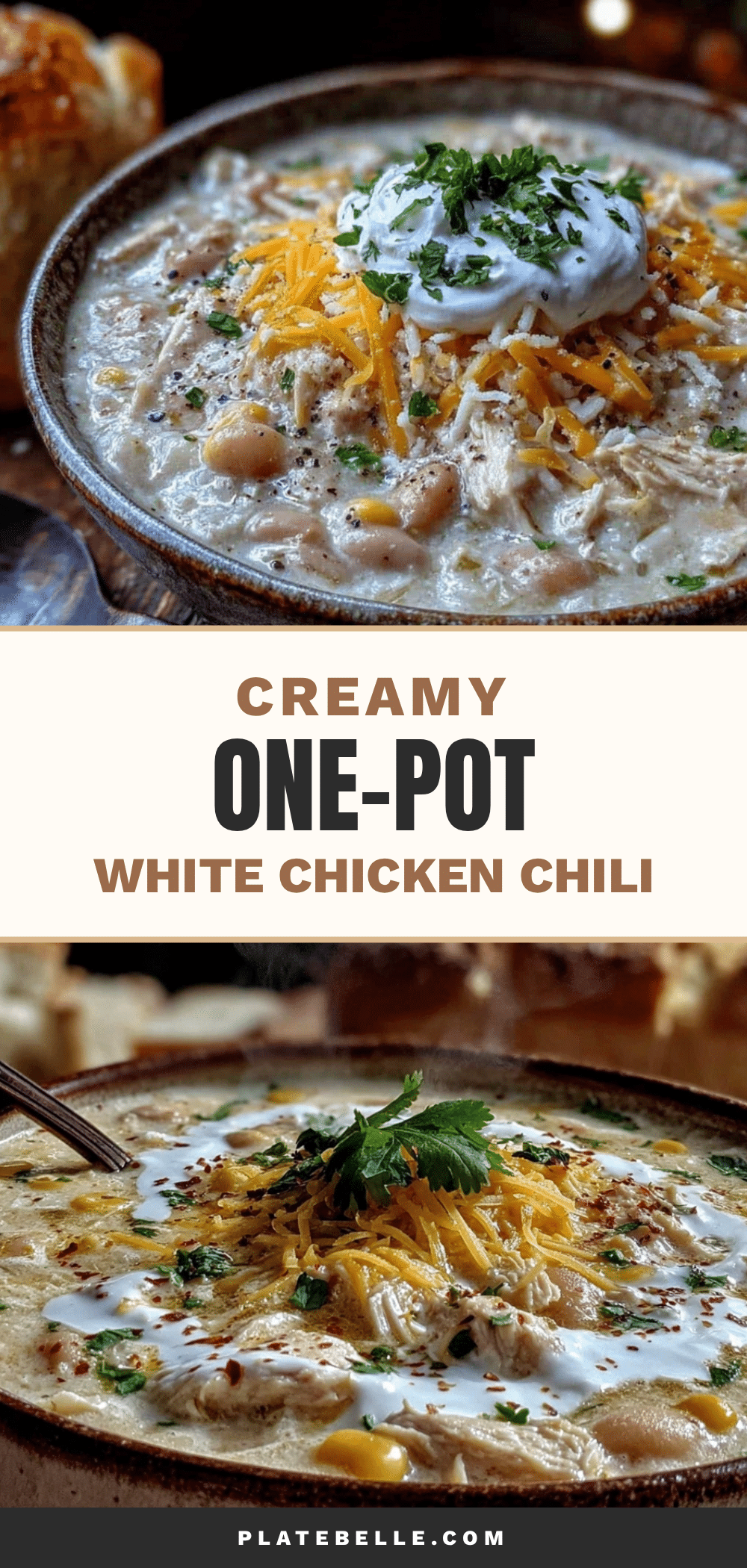 creamy one-pot white chicken chili with corn recipe