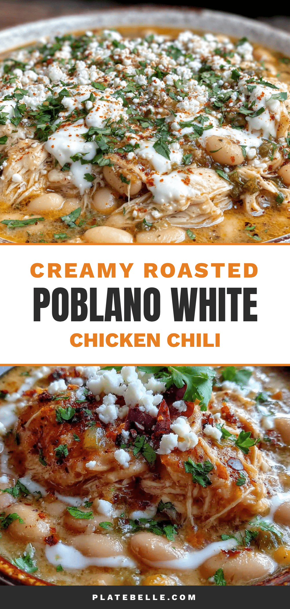 creamy roasted poblano white chicken chili recipe