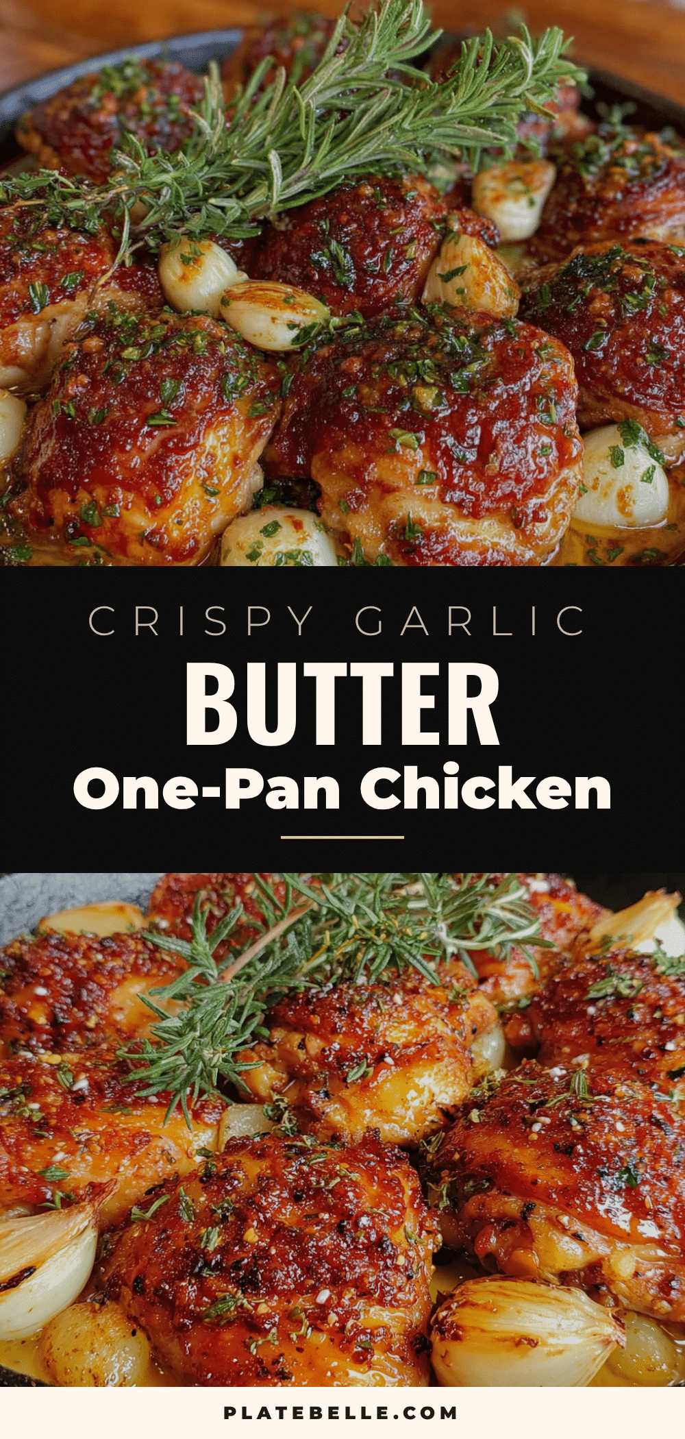 crispy garlic butter chicken thighs recipe