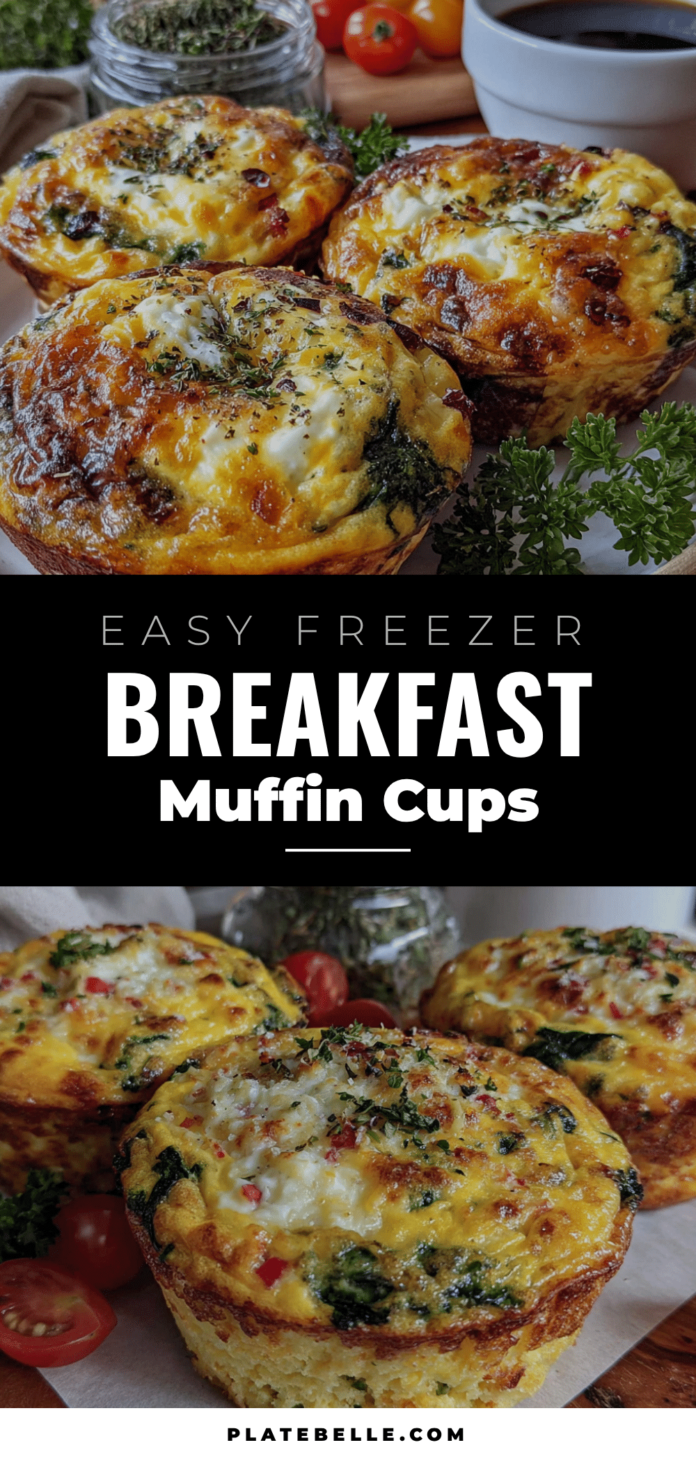 Easy freezer-friendly breakfast muffin cups recipe