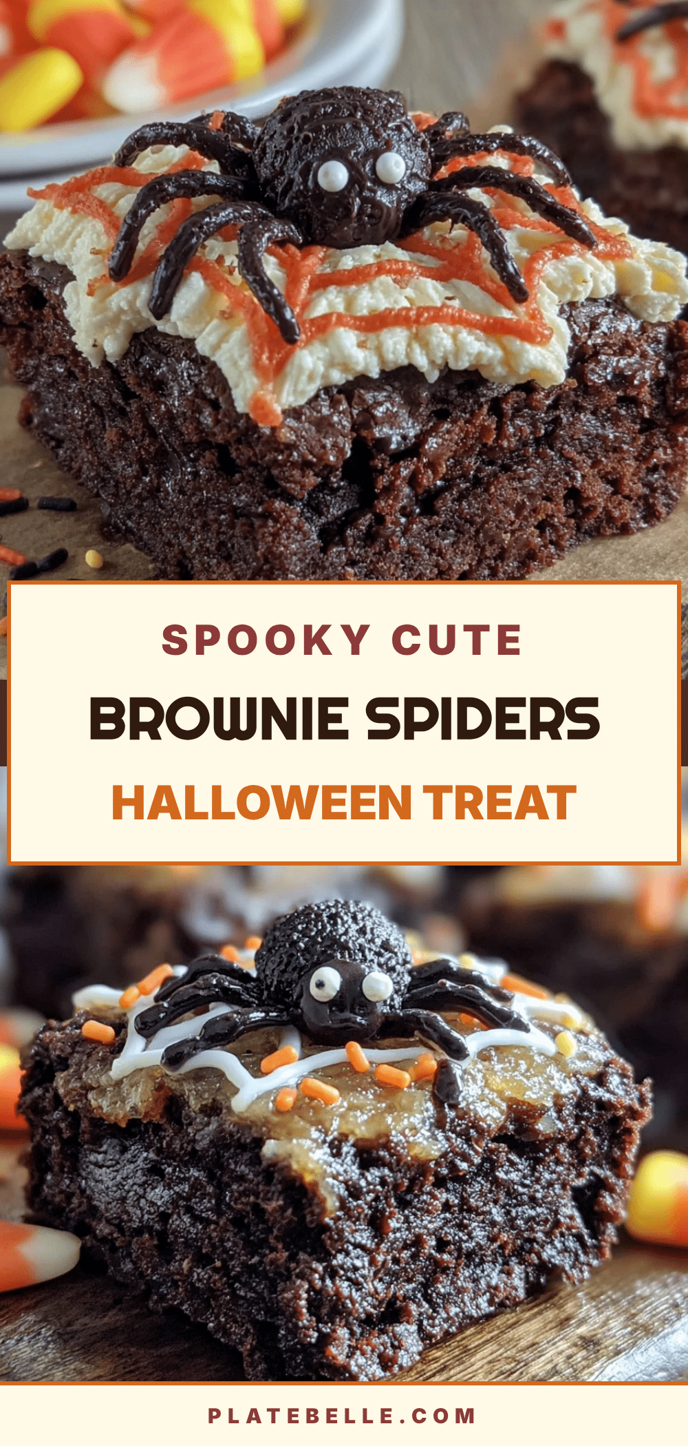 easy halloween brownie spiders recipe