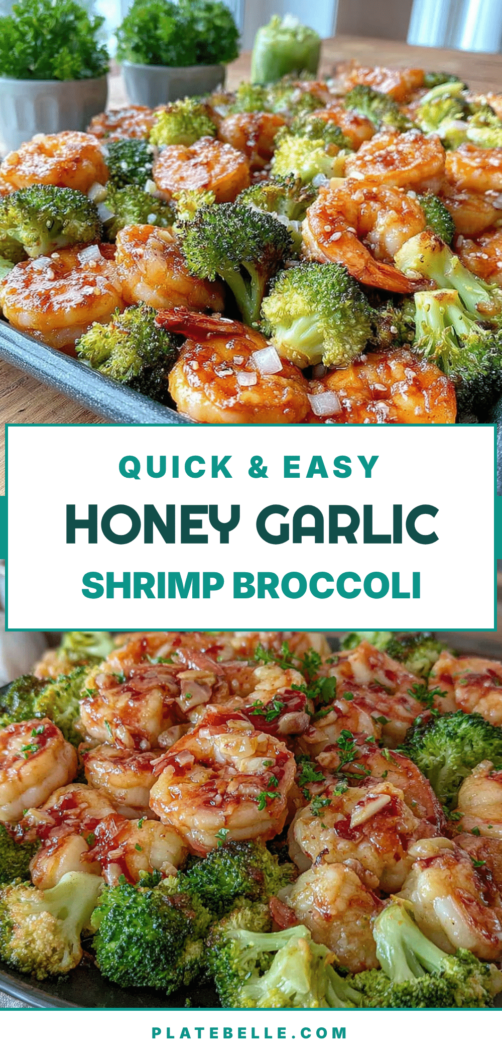 easy sheet pan honey garlic shrimp and broccoli recipe