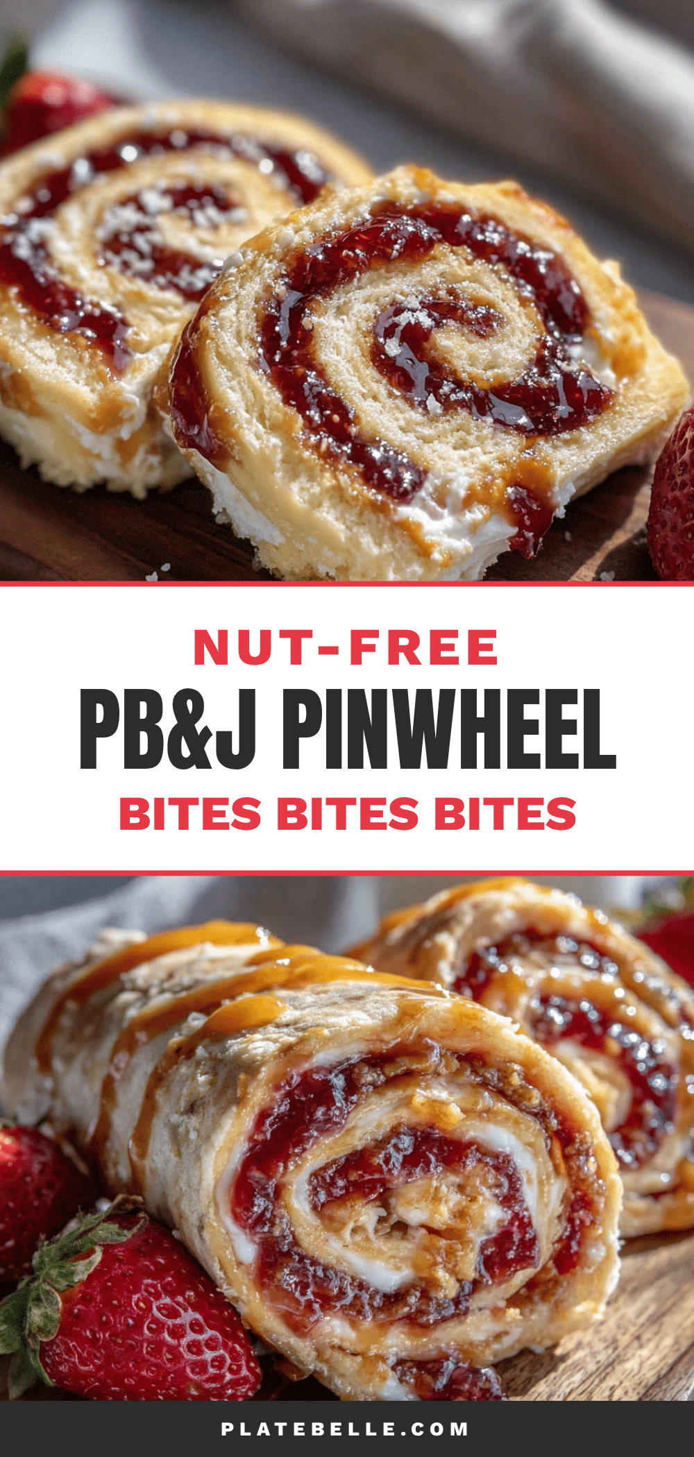 easy sunflower butter and jelly pinwheels recipe
