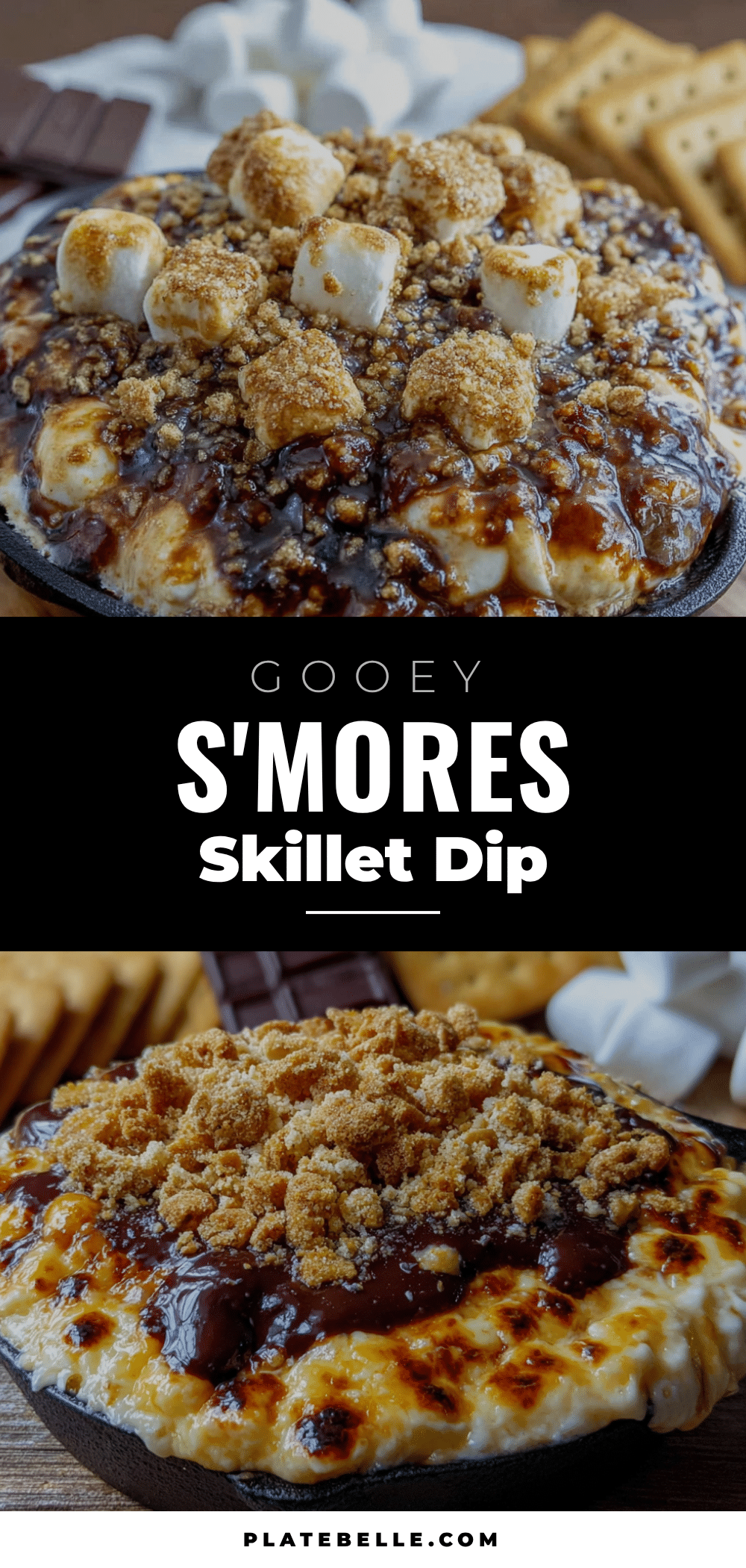 national smores day skillet dip recipe