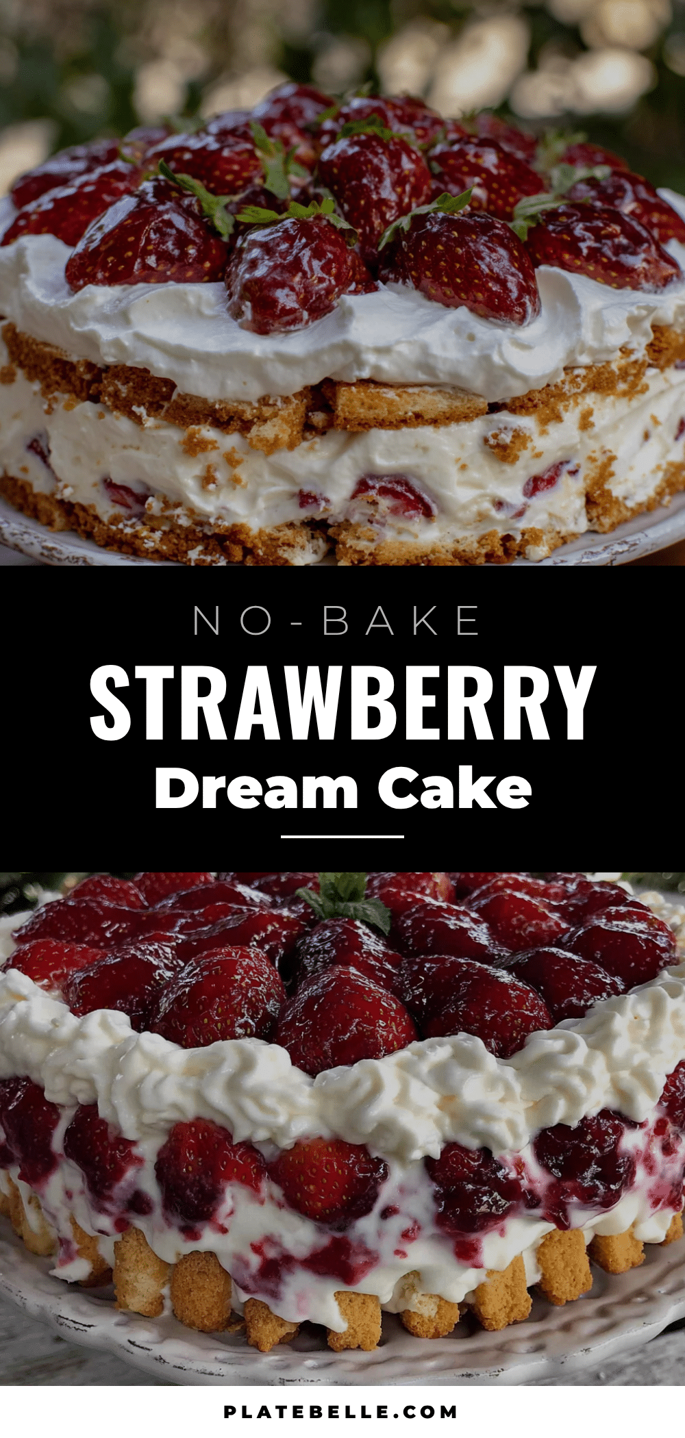 no-bake strawberry icebox cake recipe